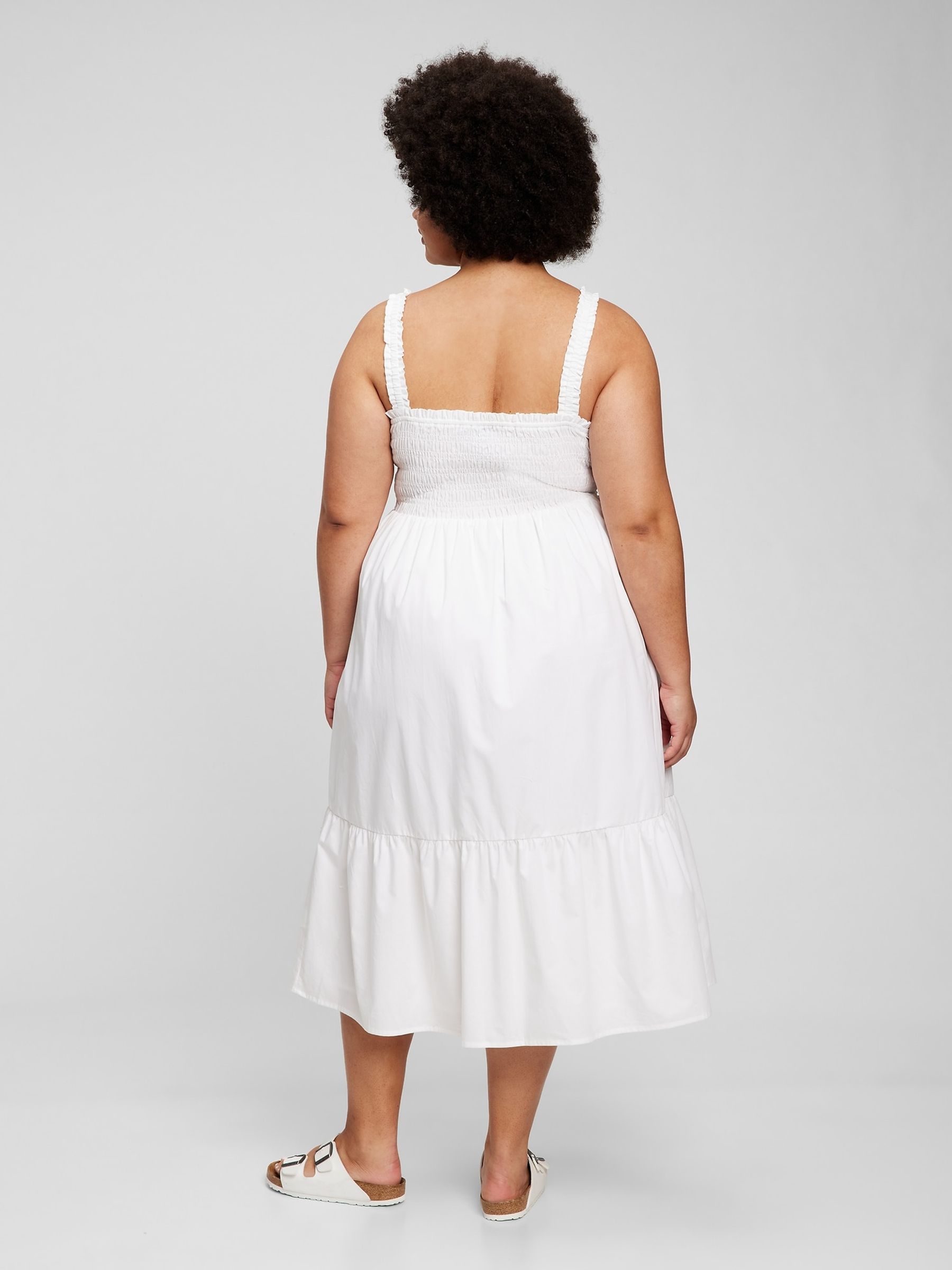 White tank dress midi cheap