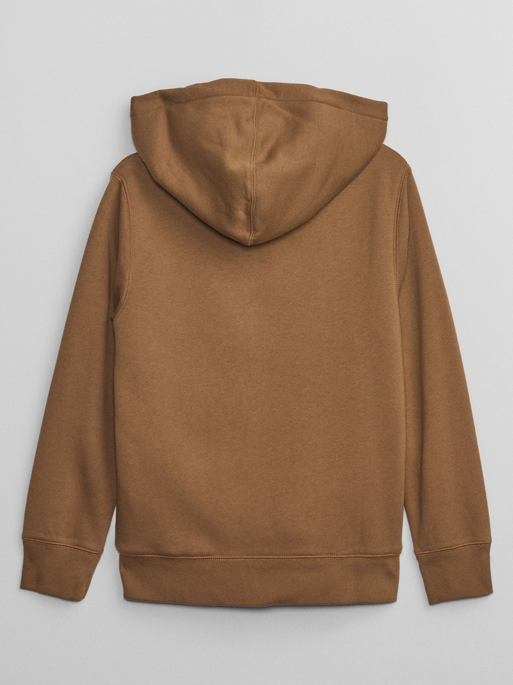 Buy Brown Logo Sherpa Lined Zip Up Kids Hoodie 4 13yrs from the Gap online shop