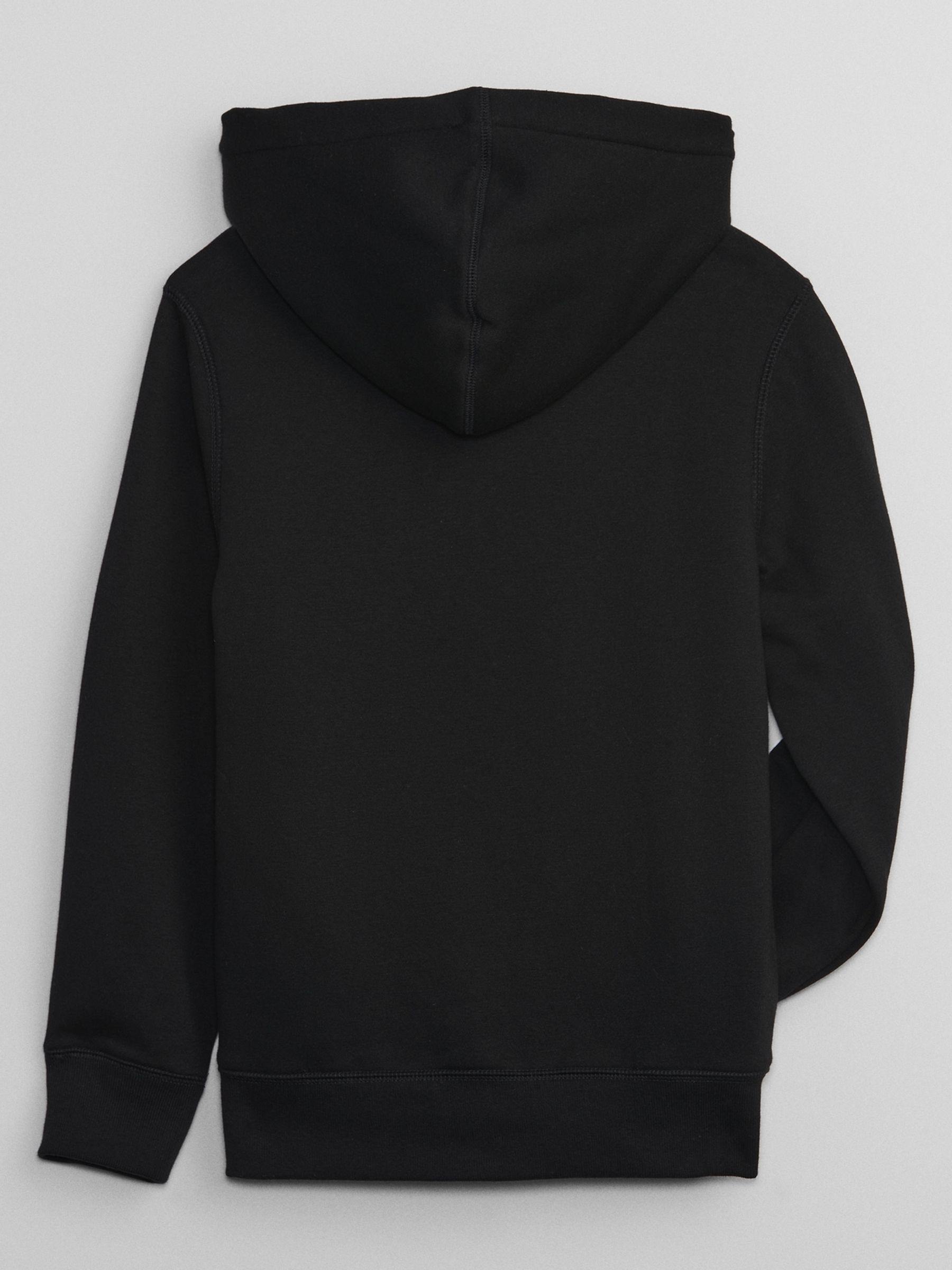 Buy Black Logo Sherpa Lined Zip Up Kids Hoodie 4 13yrs from the Gap online shop