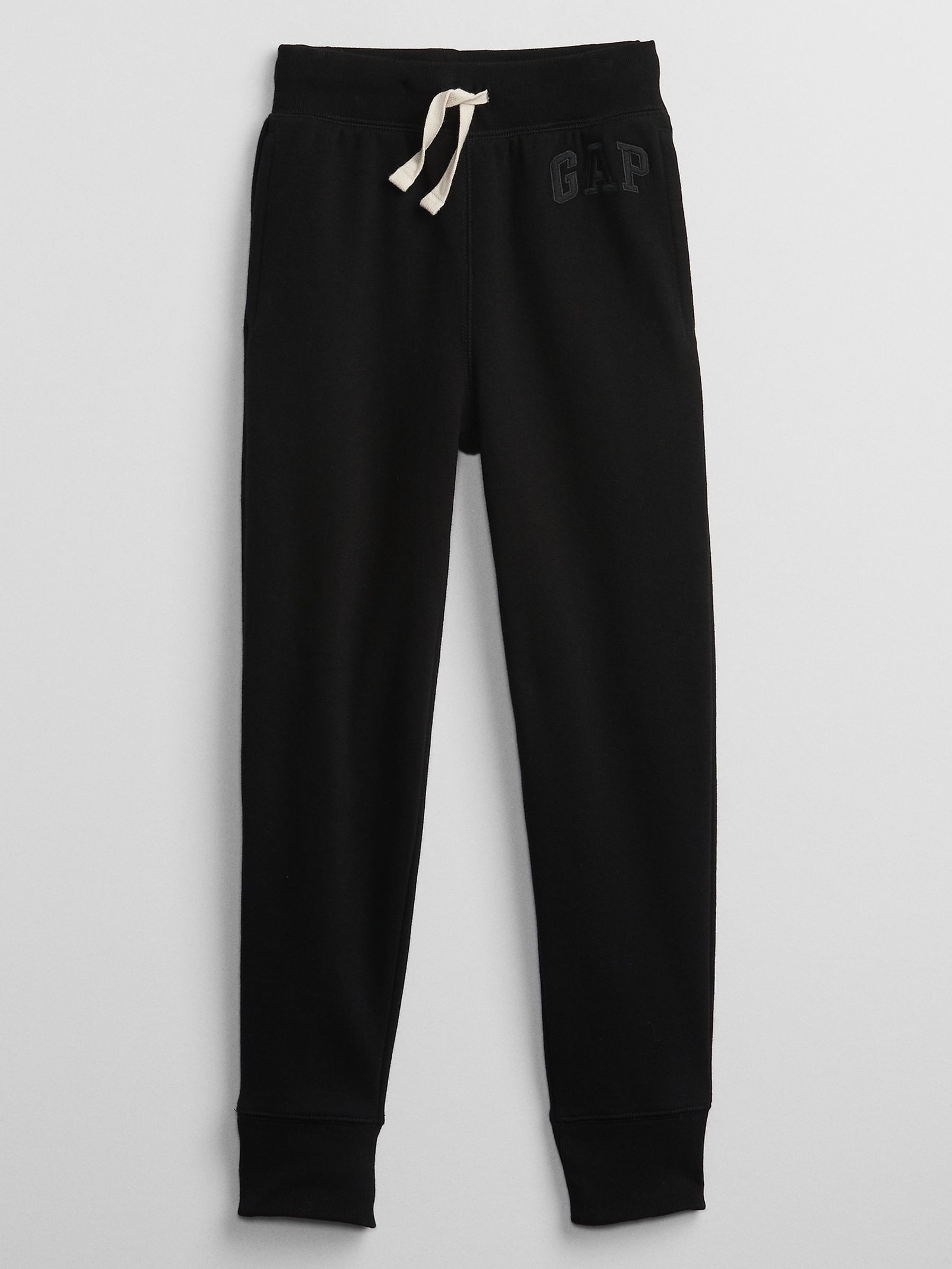 Buy Black Logo Pull On Joggers 4 13yrs from the Gap online shop