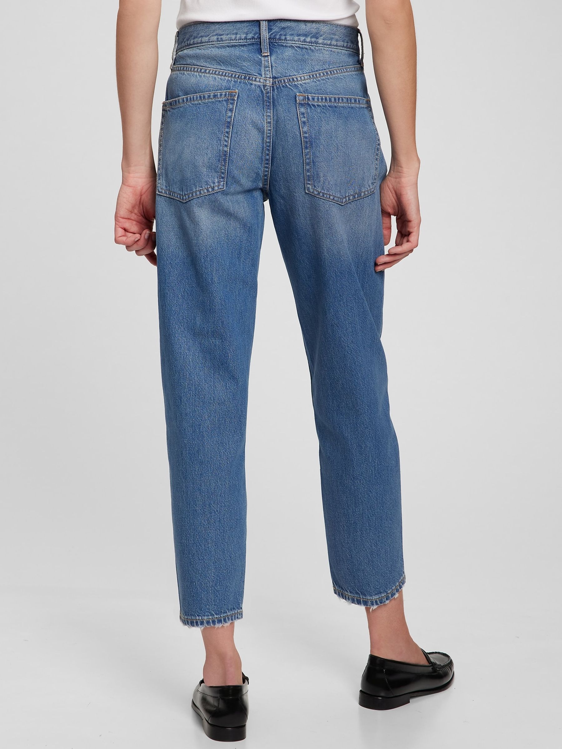 Pleated high waisted jeans top