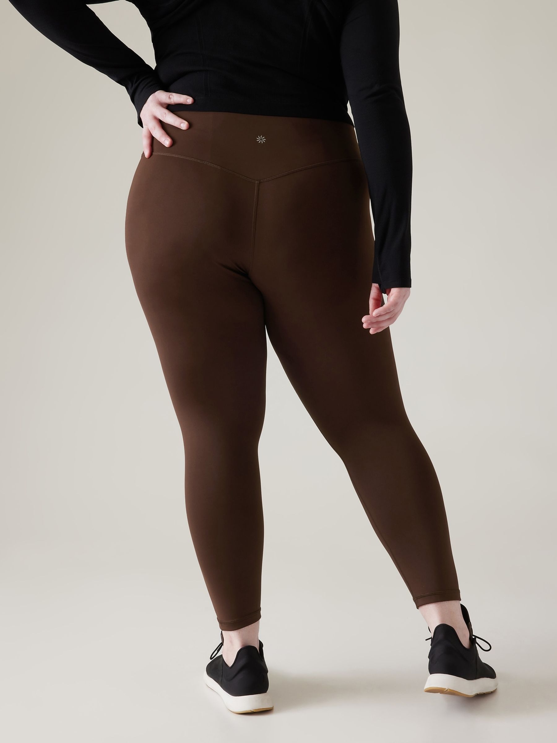 Athleta Brown Elation Train 7 8 Leggings