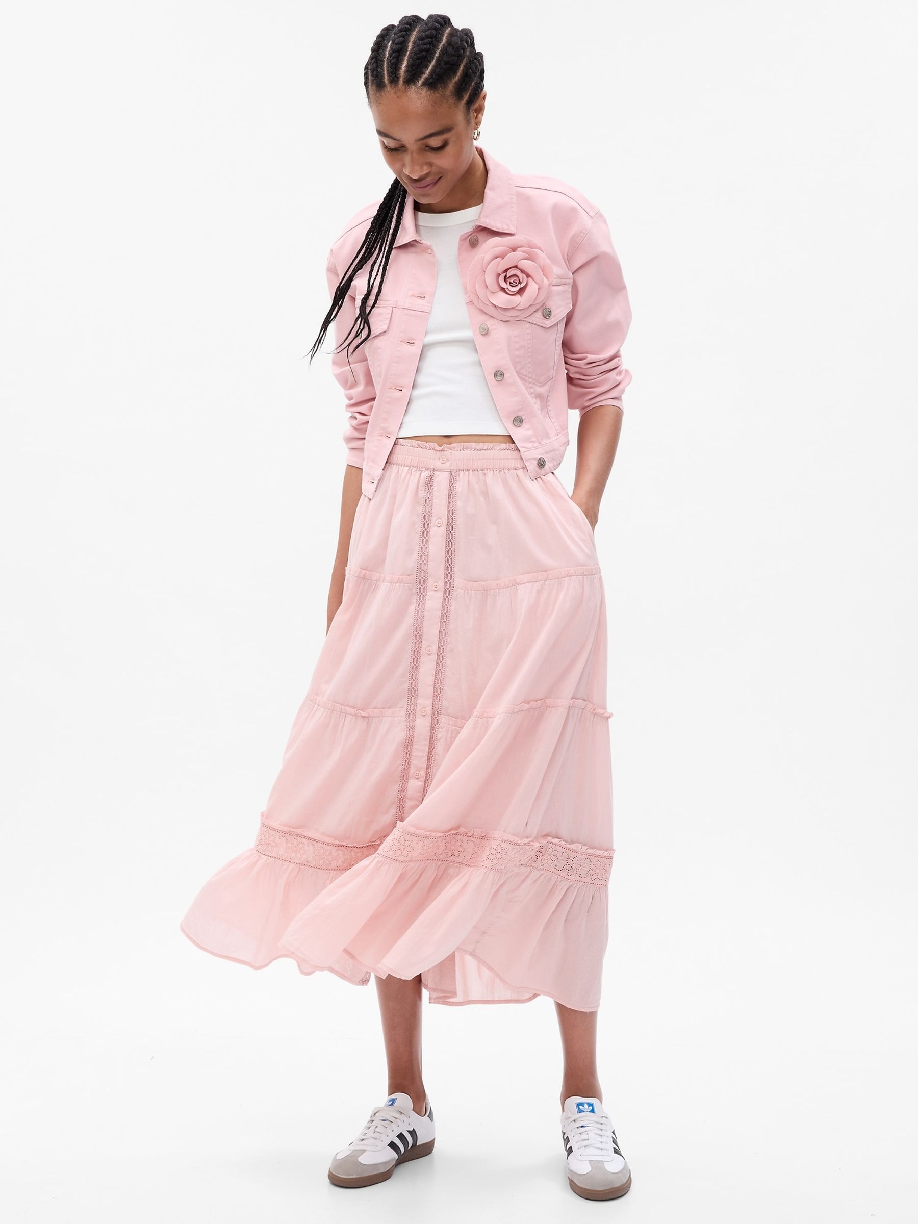 Pink skirt online shop