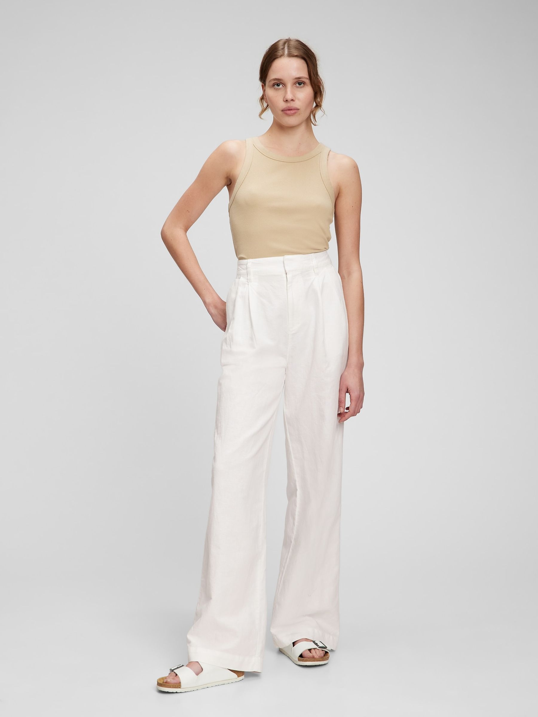 The gap linen pants hot sale