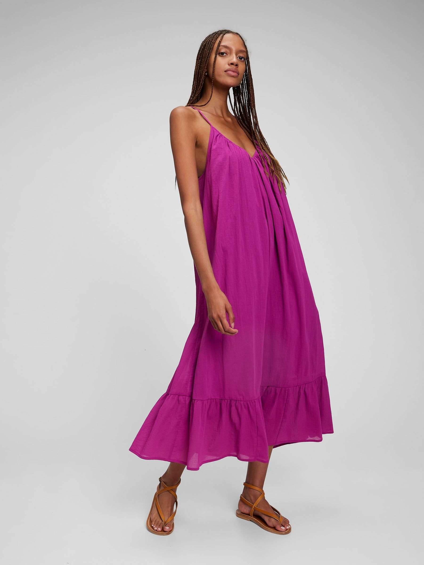 Strappy ruffle dress store