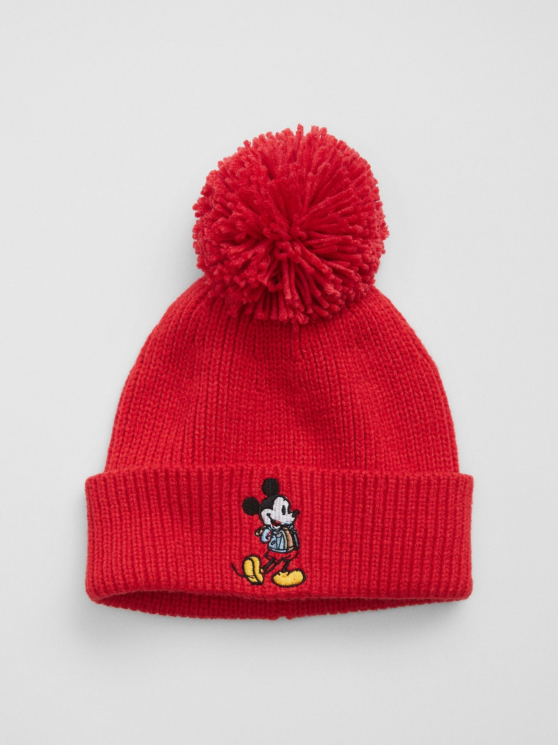Mickey mouse pom pom beanie 2025