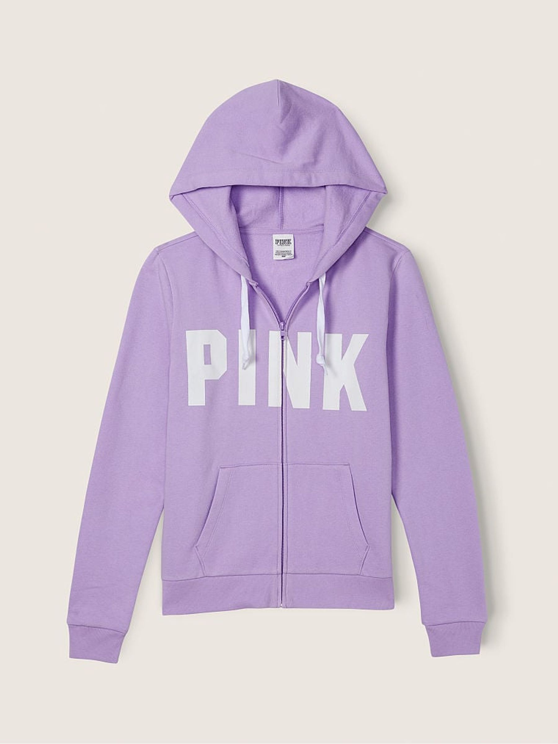 Lavender Love Sans Logo Zip Up Lounge Hoodie