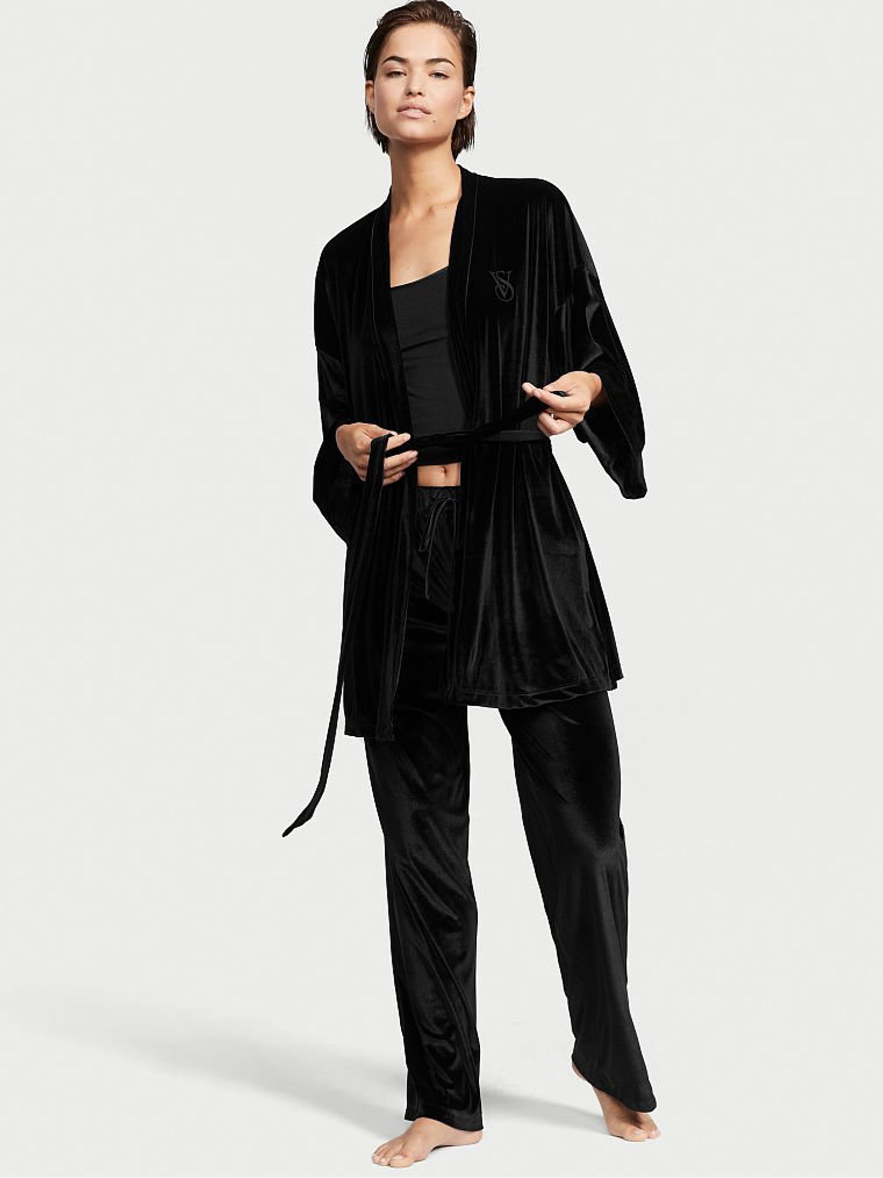 Black Velvet Piece Set