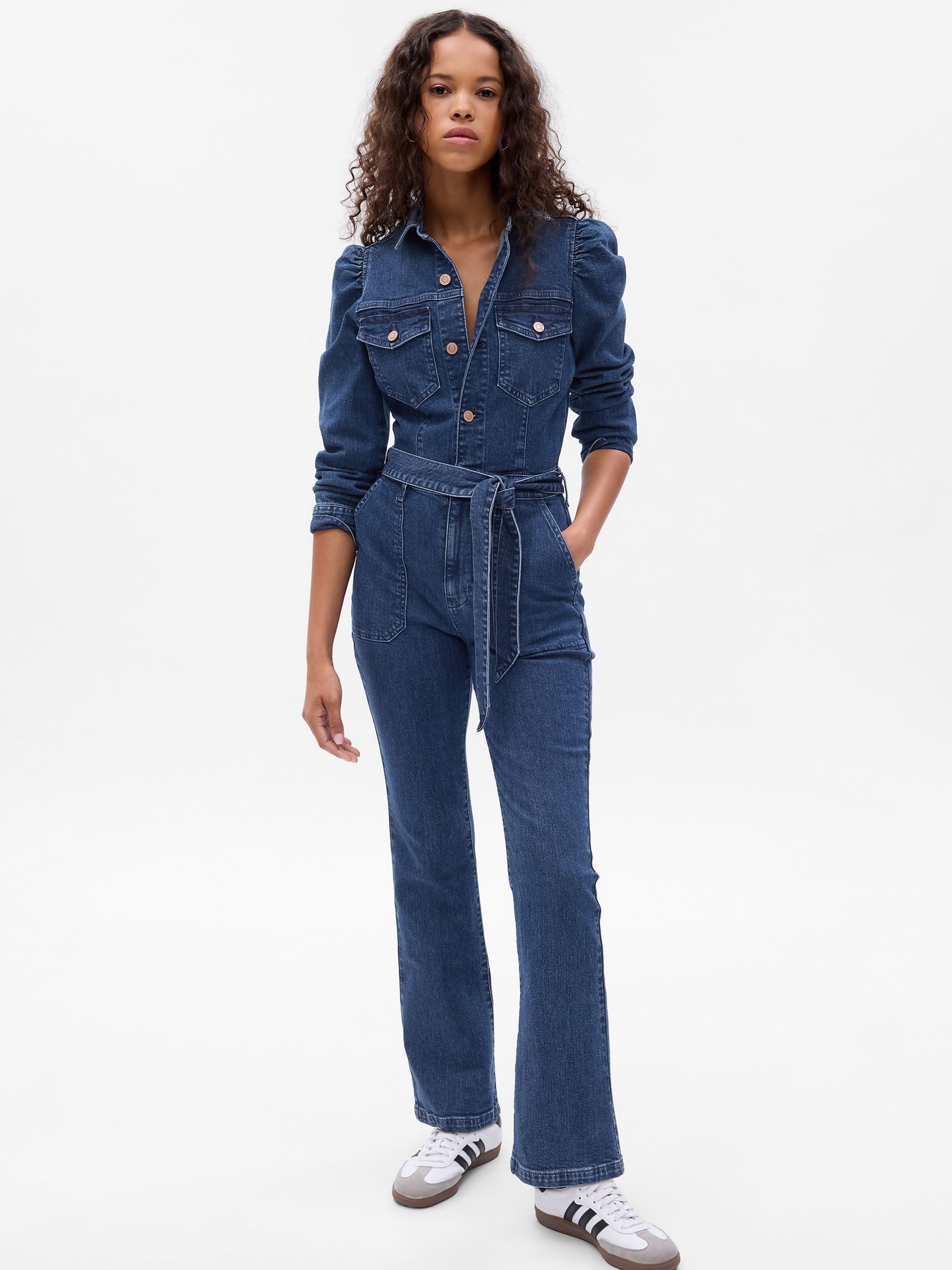 Buy Blue Western Denim Jumpsuit with Washwell from the Gap online shop