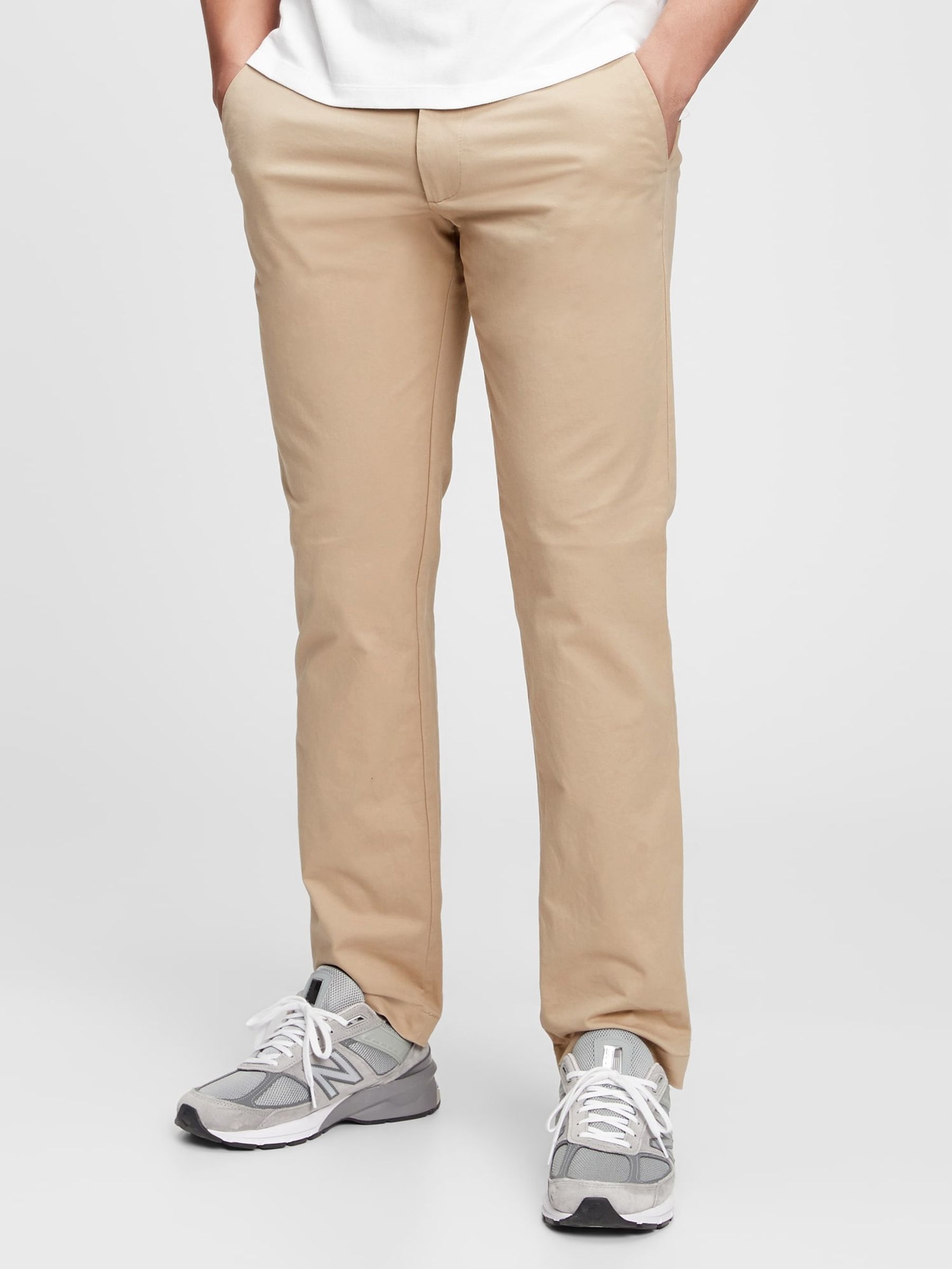 Buy Beige Straight Fit Modern Chinos from the Gap online shop