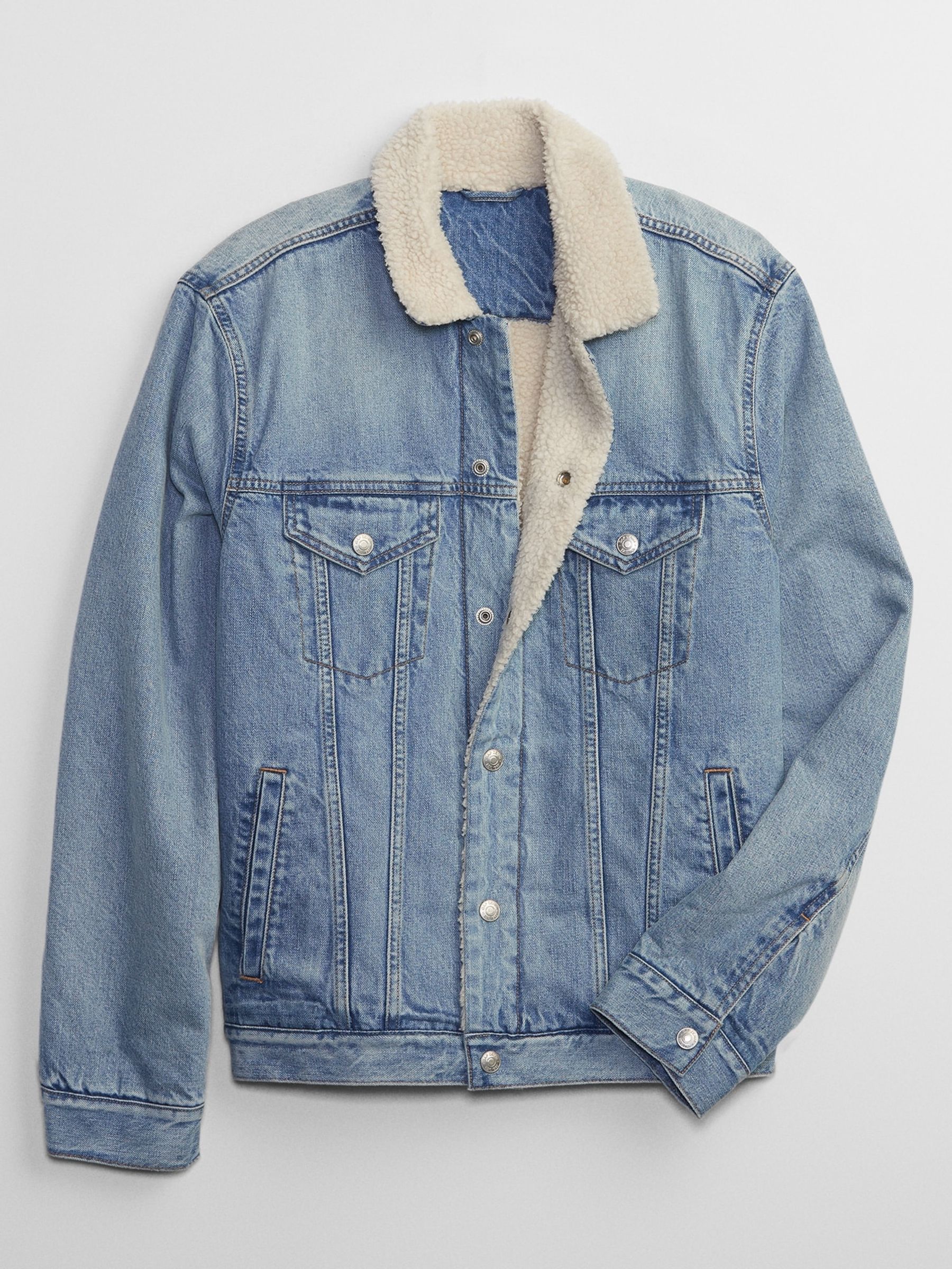 Buy Sherpa Icon Denim Jacket from the Gap online shop