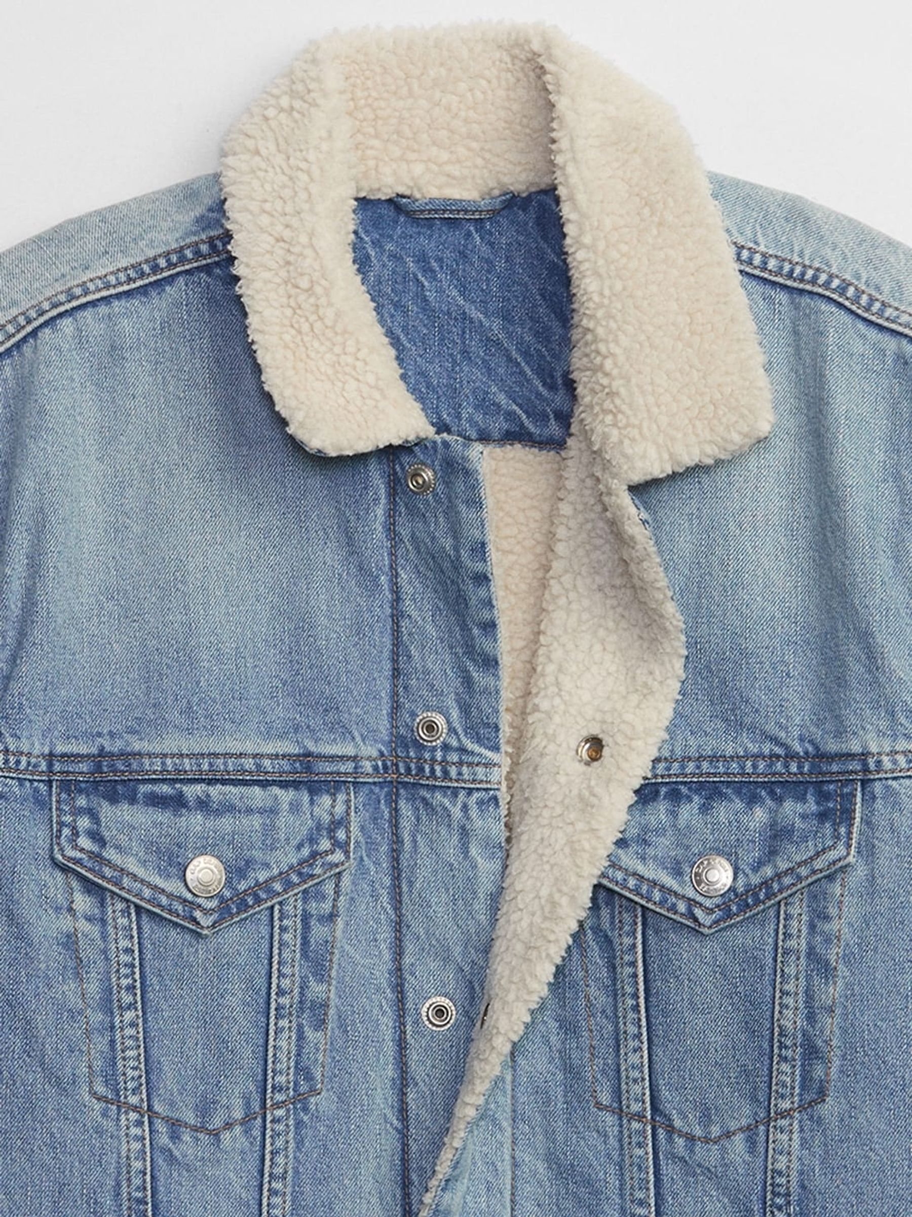 Brand new with Tags Gap Icon Denim Sherpa buy JacketXL