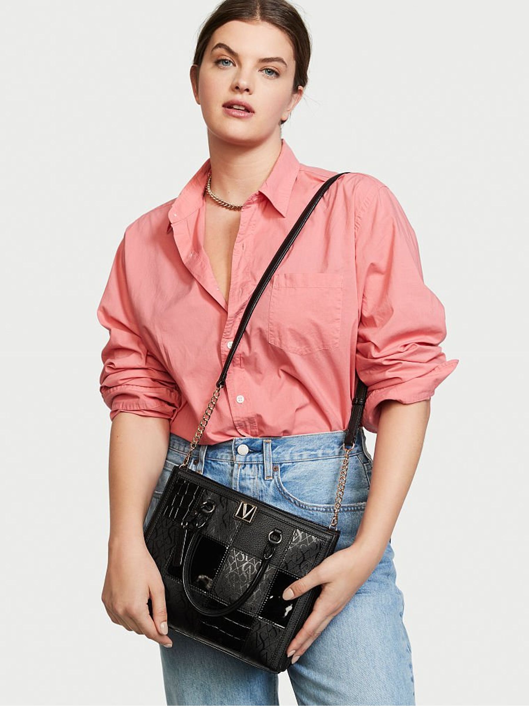 Noir Black Patchwork The Victoria Structured Satchel