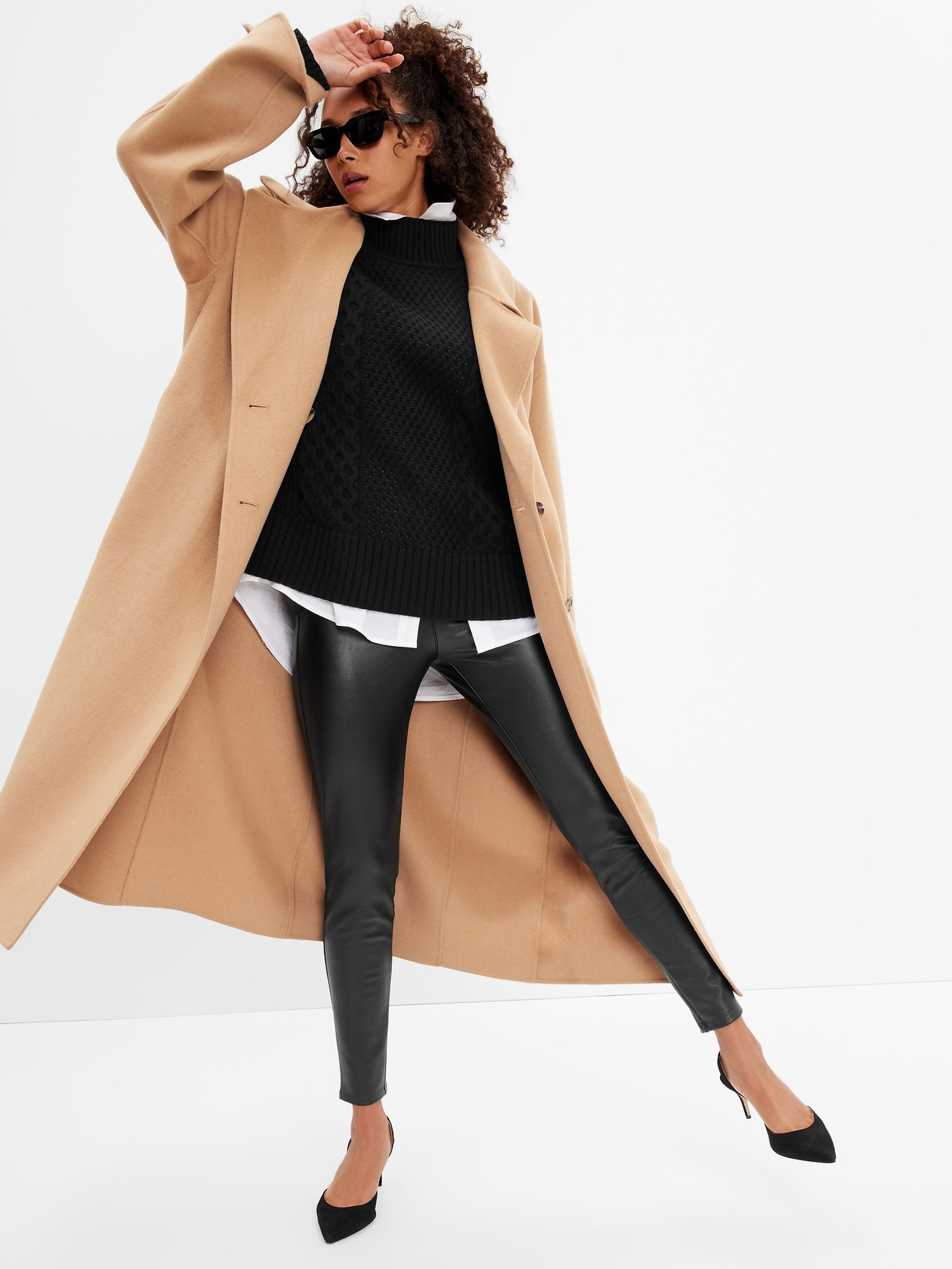 Gap leather leggings clearance