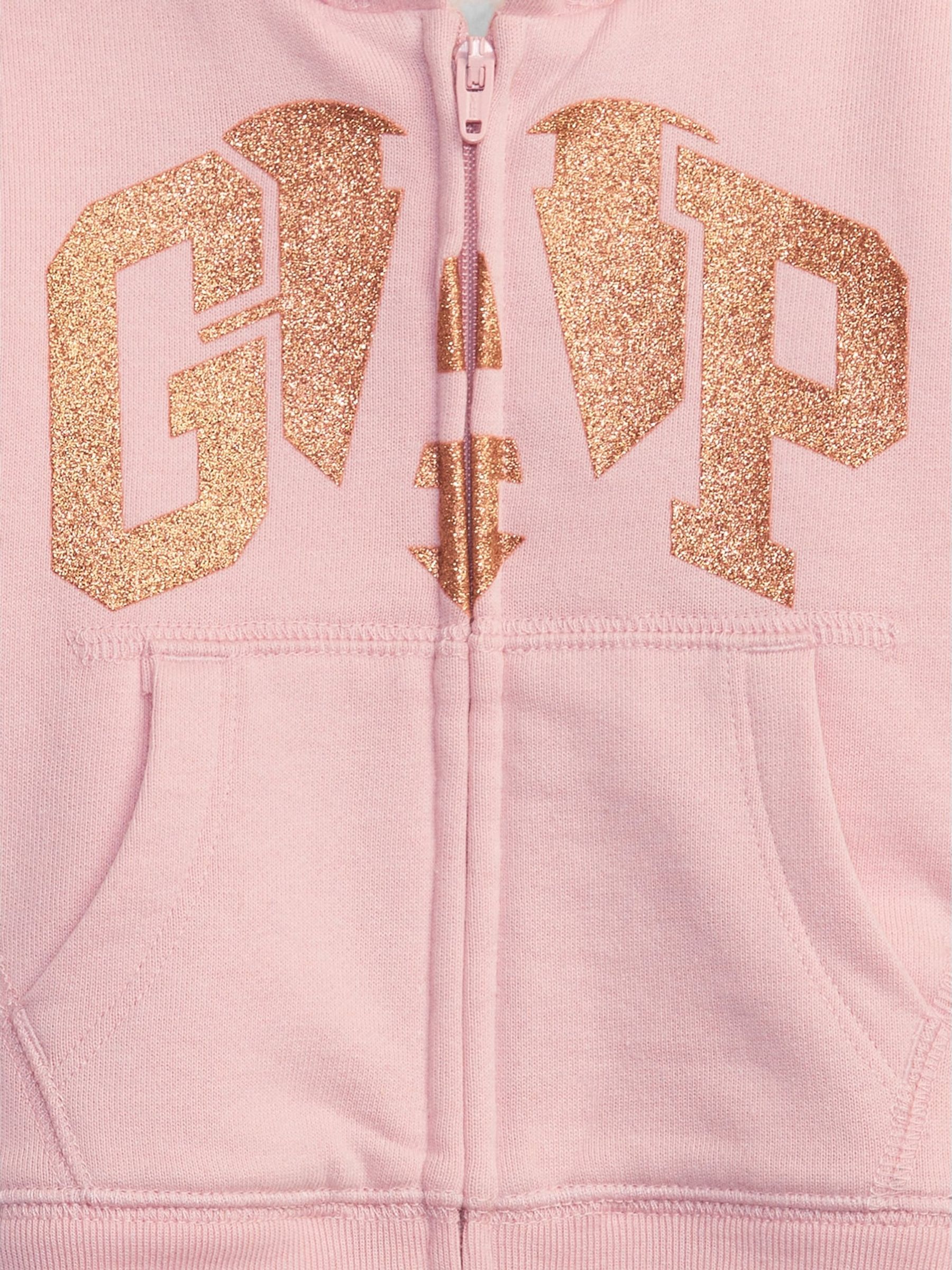 Pink sparkle hoodie hotsell