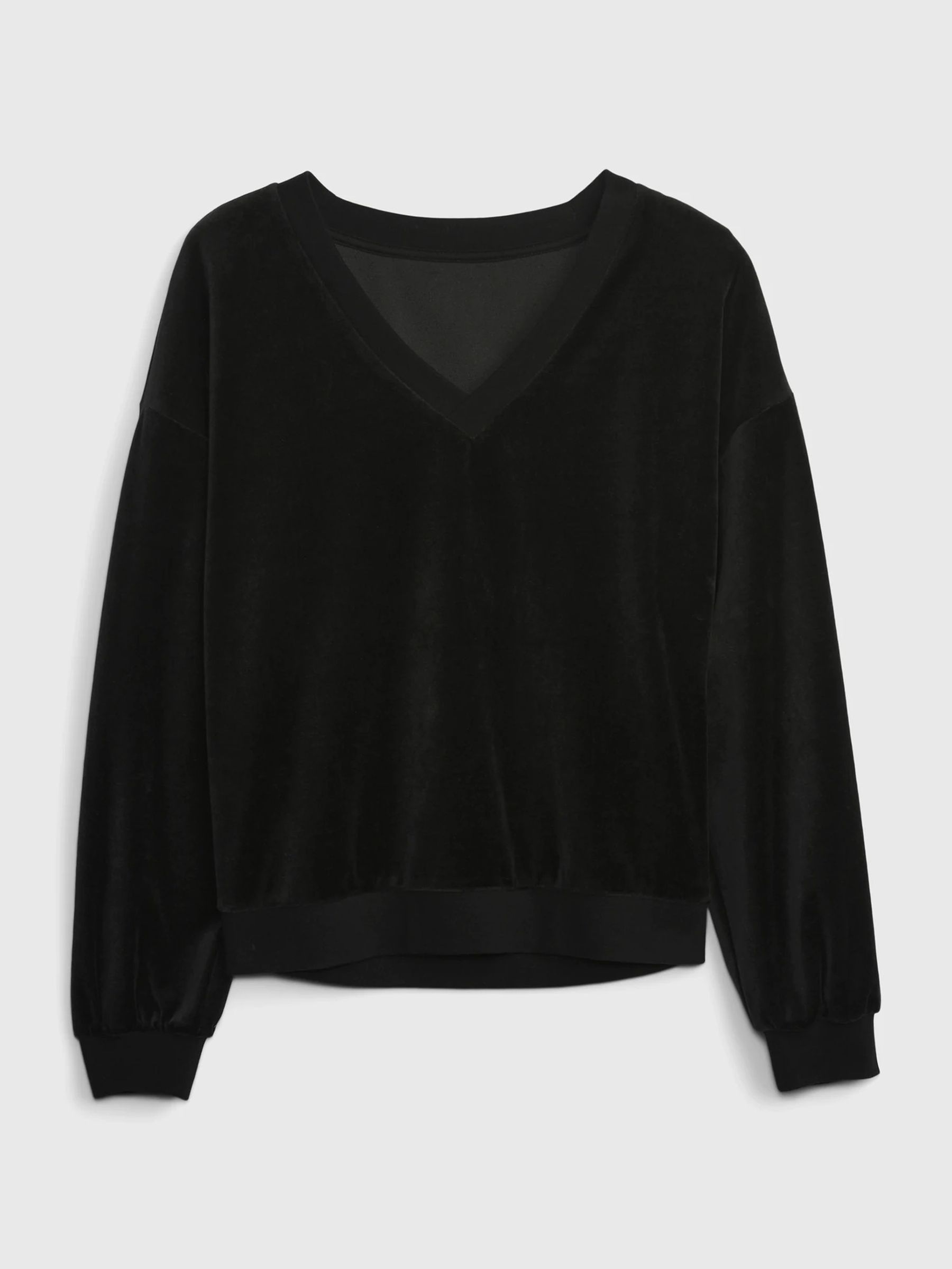 Black velour jumper discount