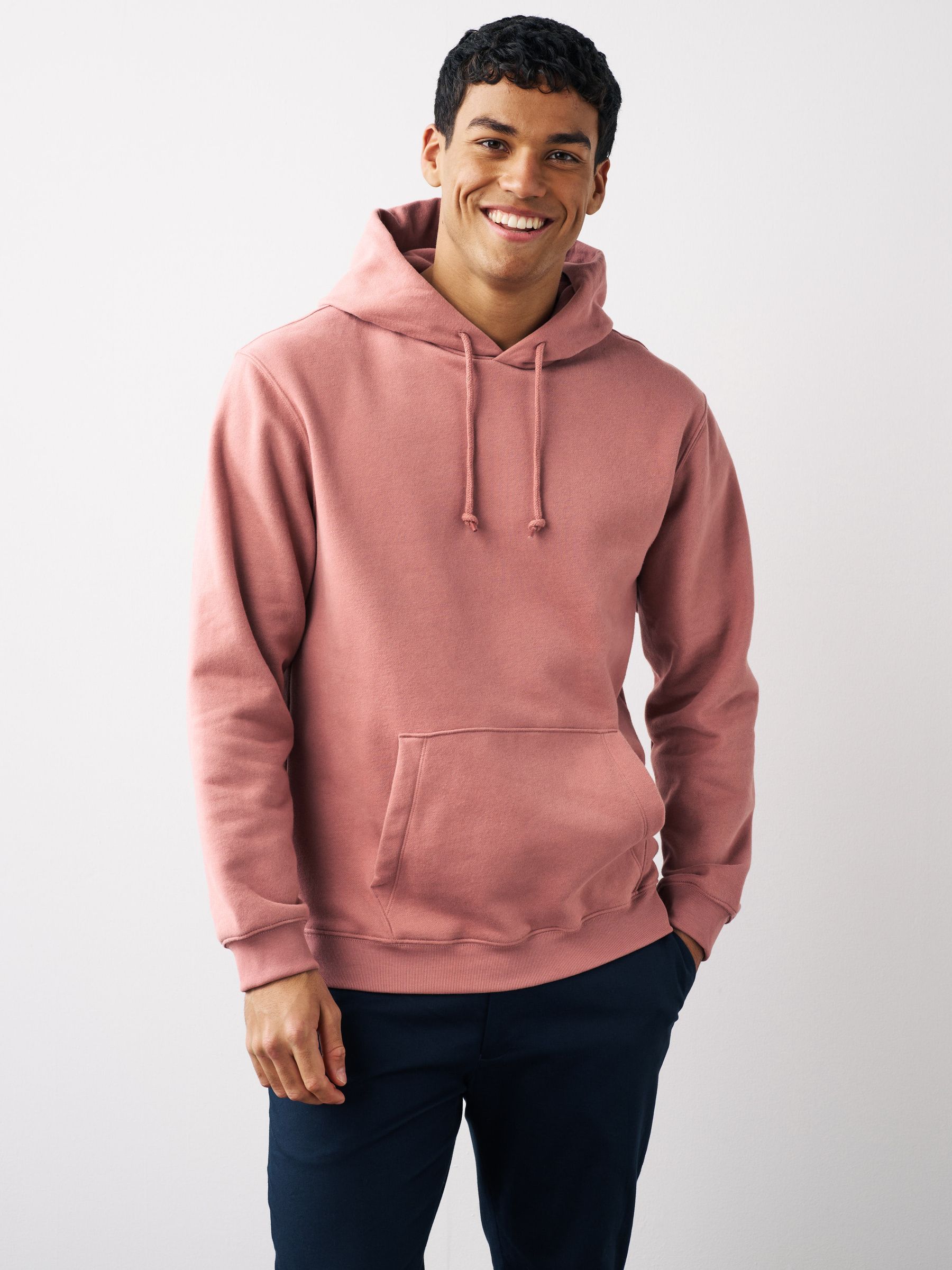 Pink drawstring hoodie new arrivals