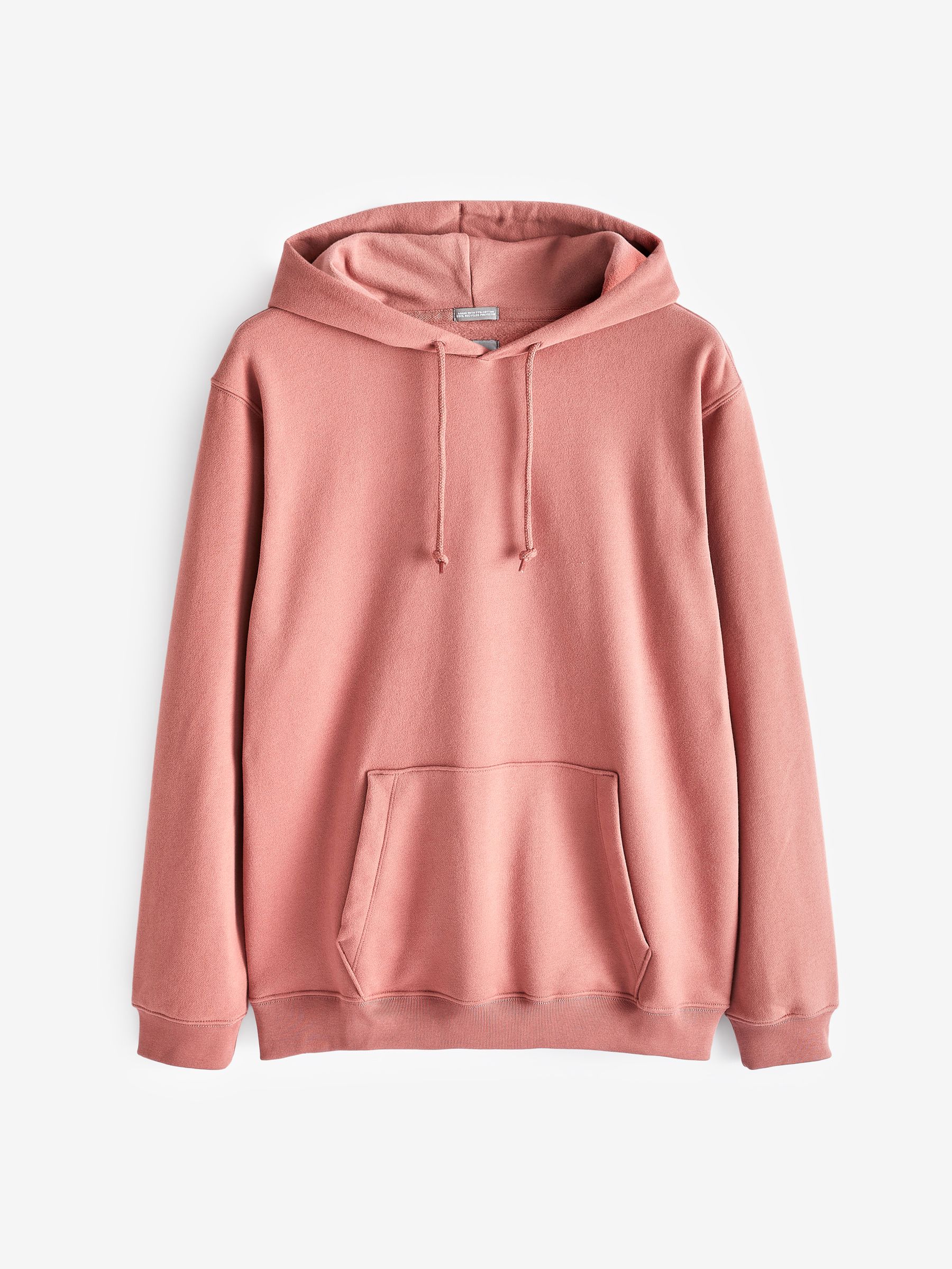Pink drawstring hoodie on sale