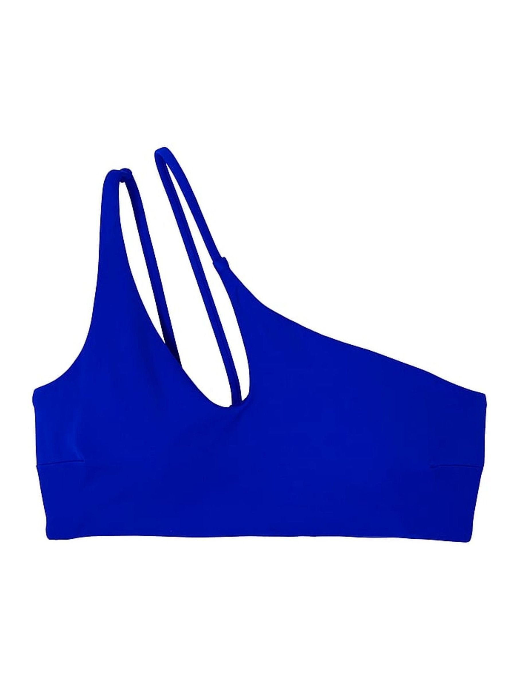 Blue Oar Cut Out One Shoulder Swim Bikini Top