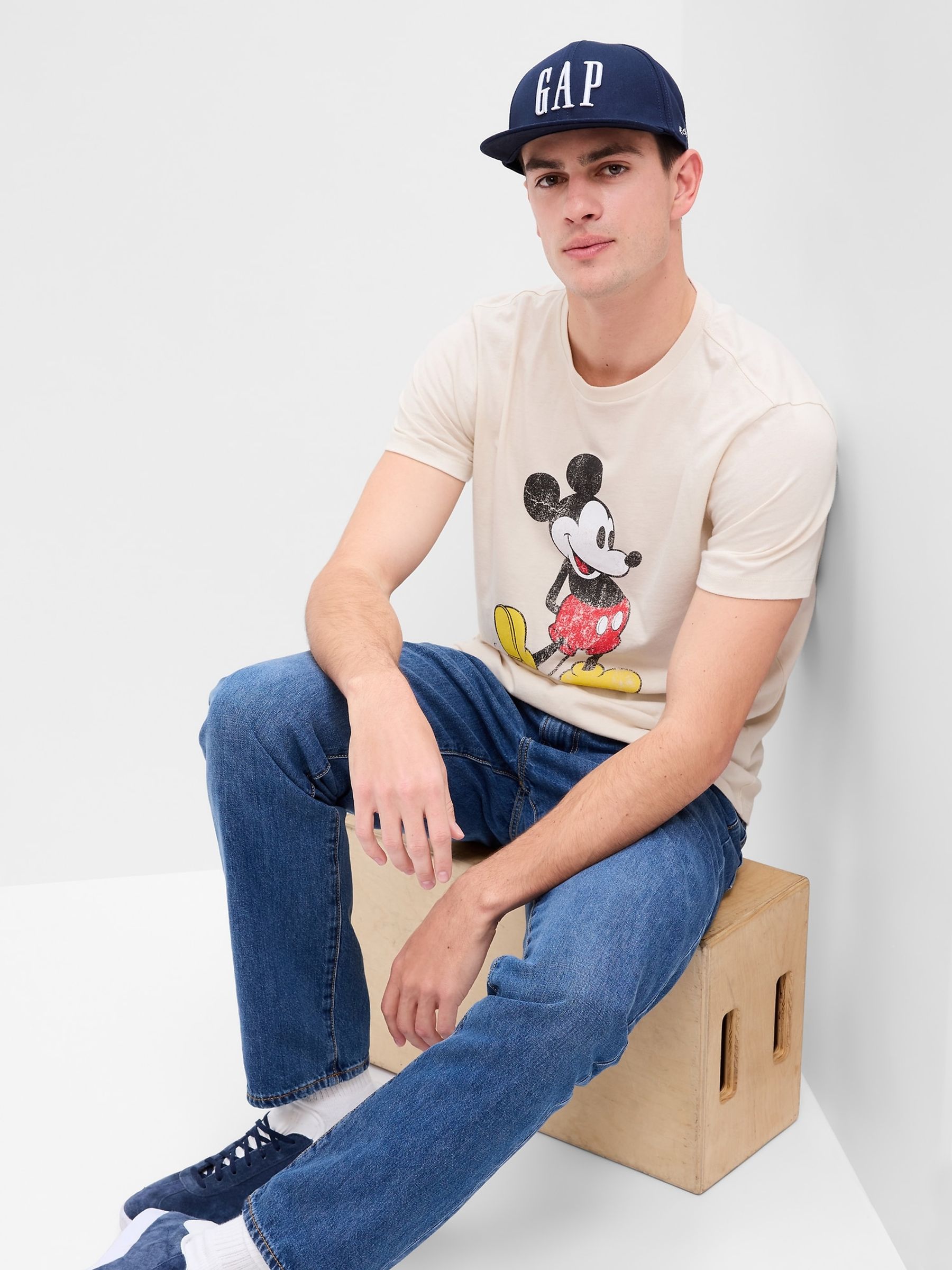 Disney Mickey Mouse Graphic Short Sleeve Crewneck T Shirt