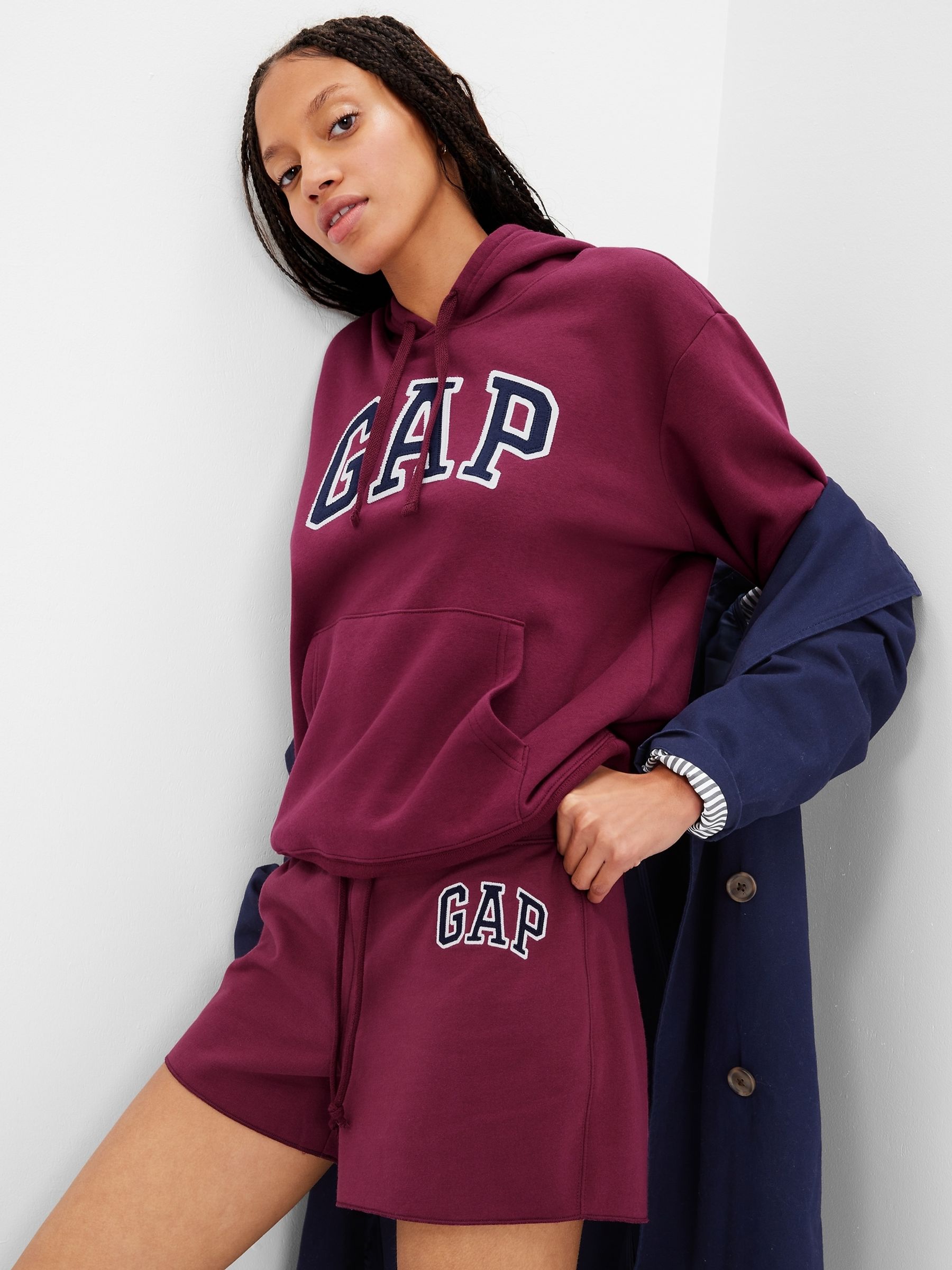 Burgundy gap hoodie best sale