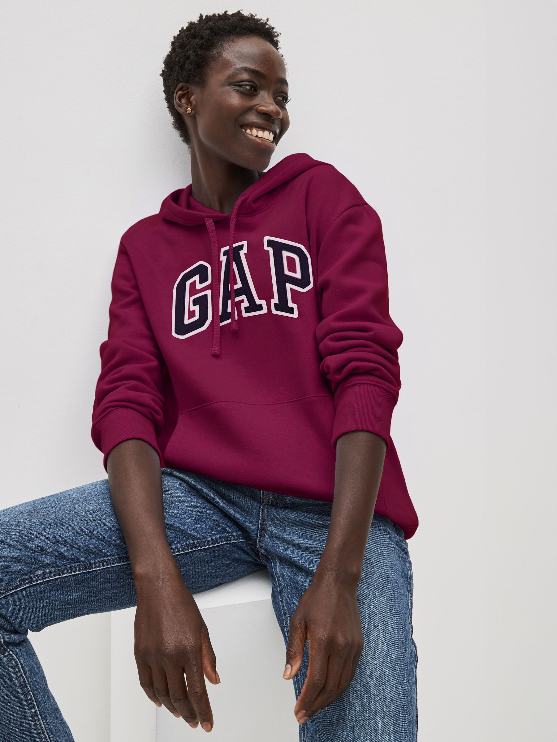 Gap maroon hoodie discount