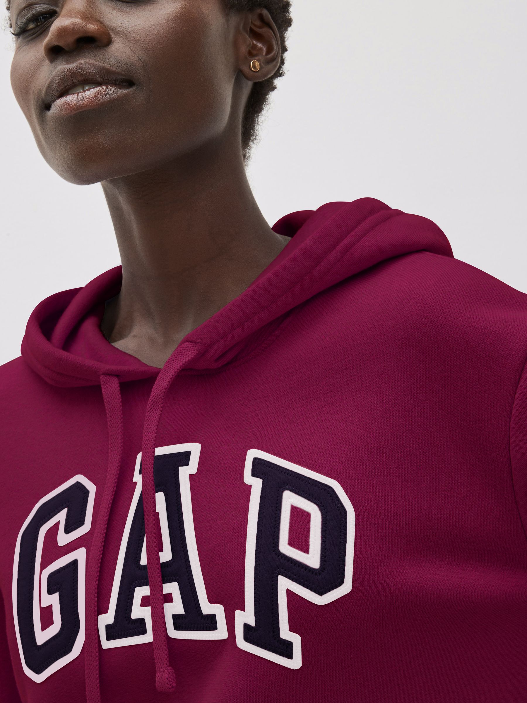 Red Burgundy Logo Hoodie