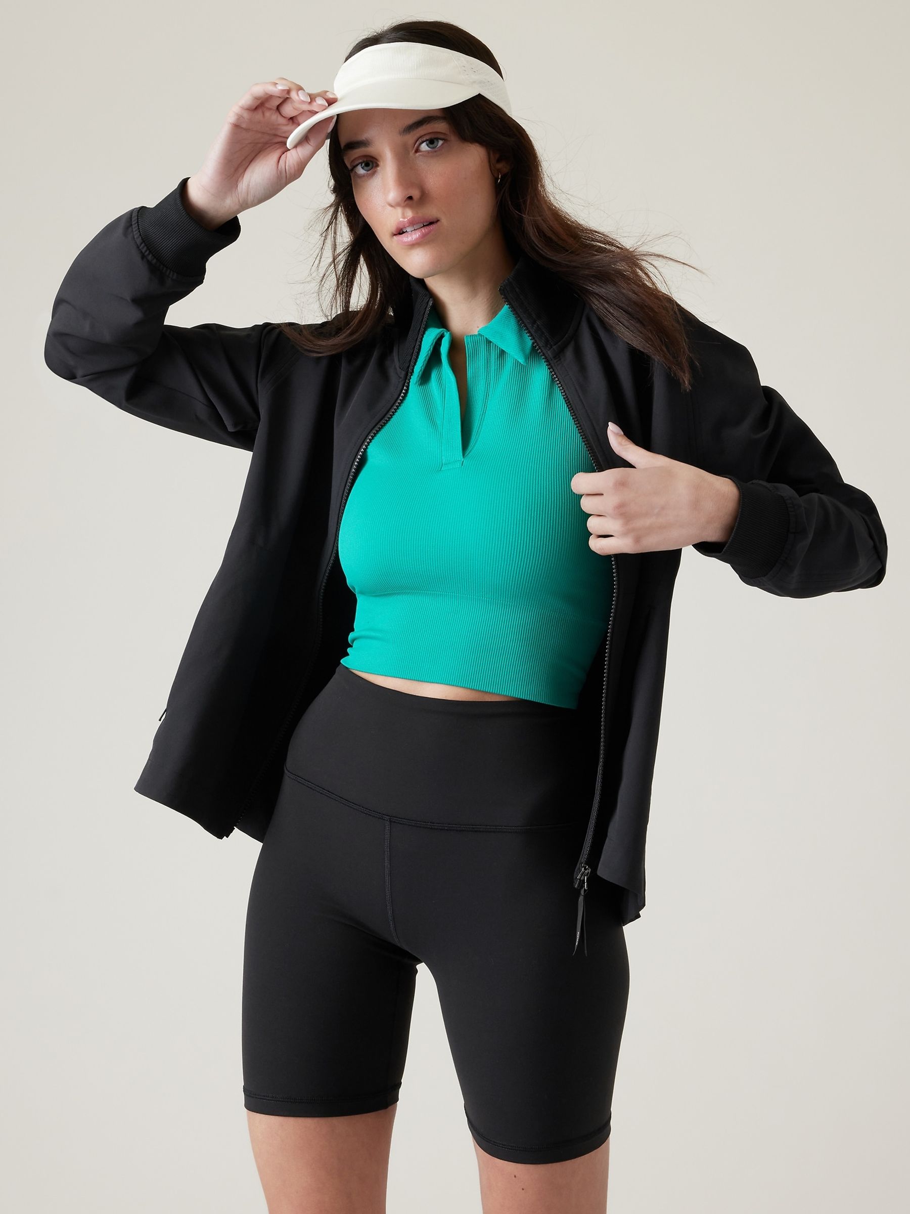Athleta zip up jacket clearance