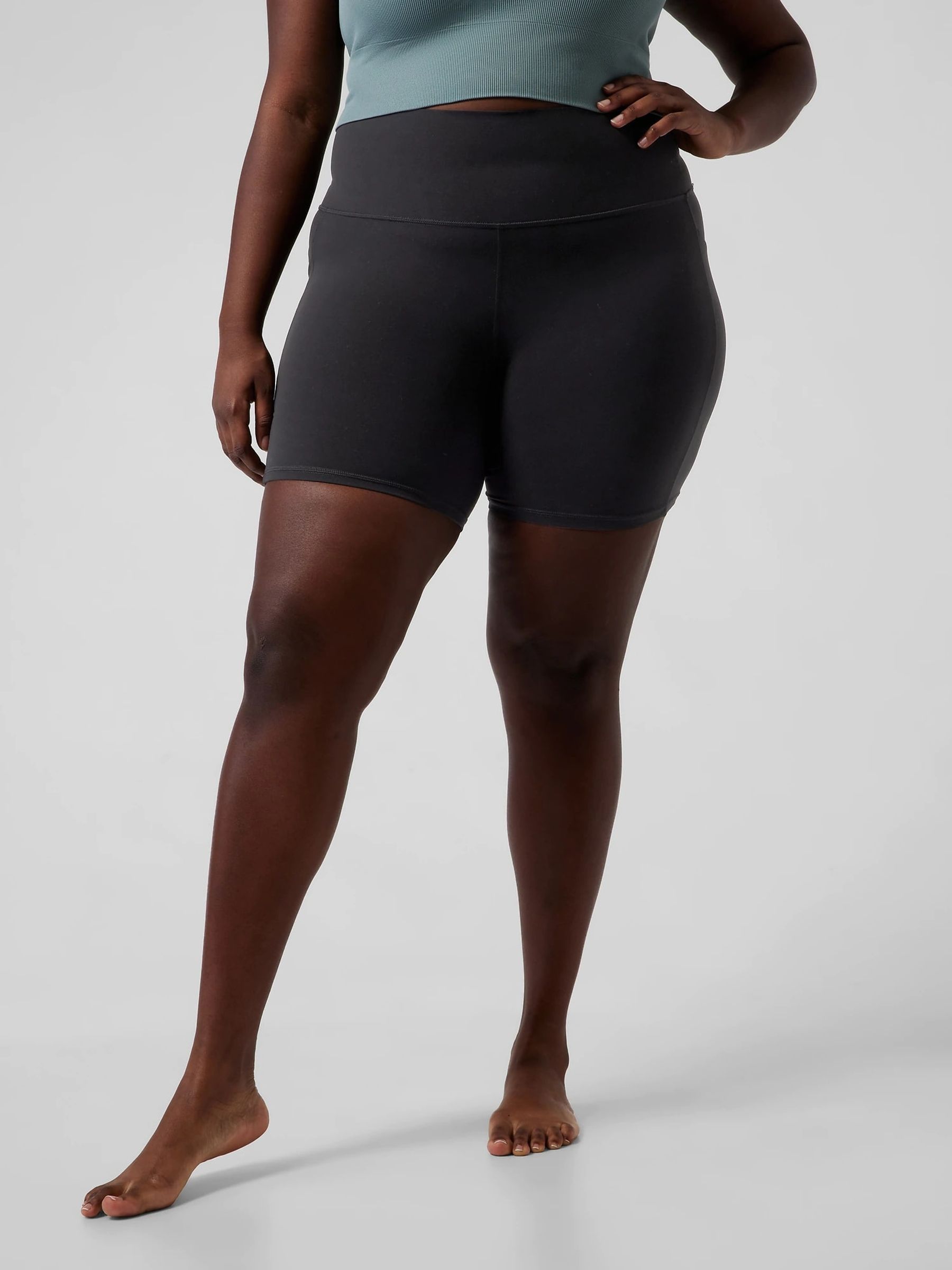 Black long biker shorts 2025