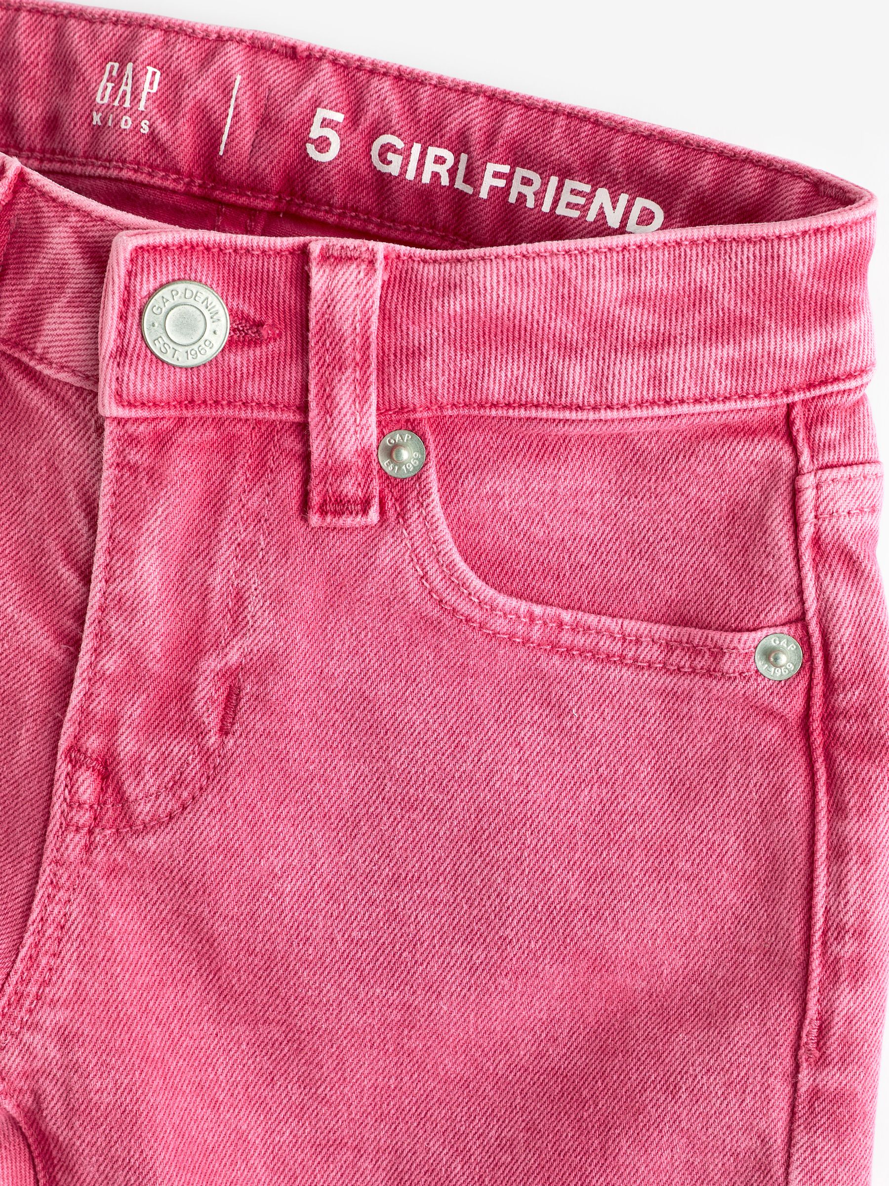 Buy Pink Mid Rise Girlfriend Jeans from the Gap online shop
