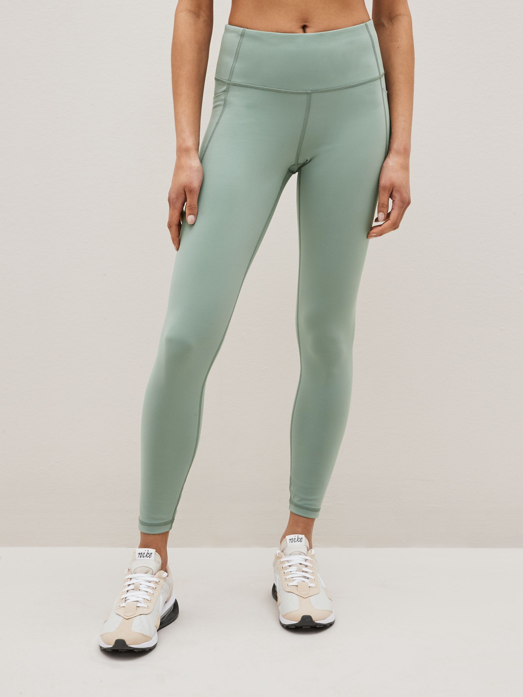 Green High Rise Recycled Full Length Leggings
