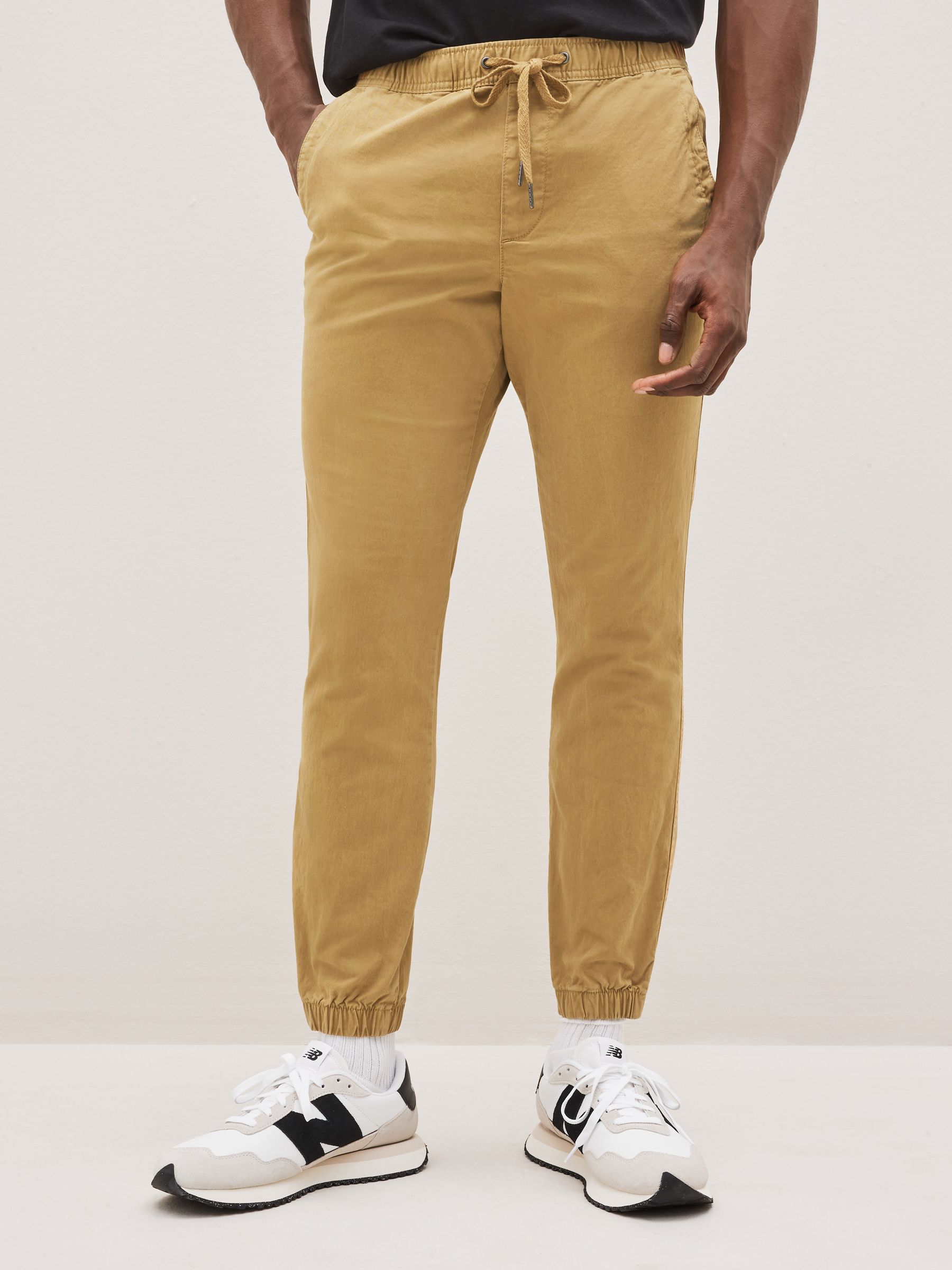 Brown khaki joggers store