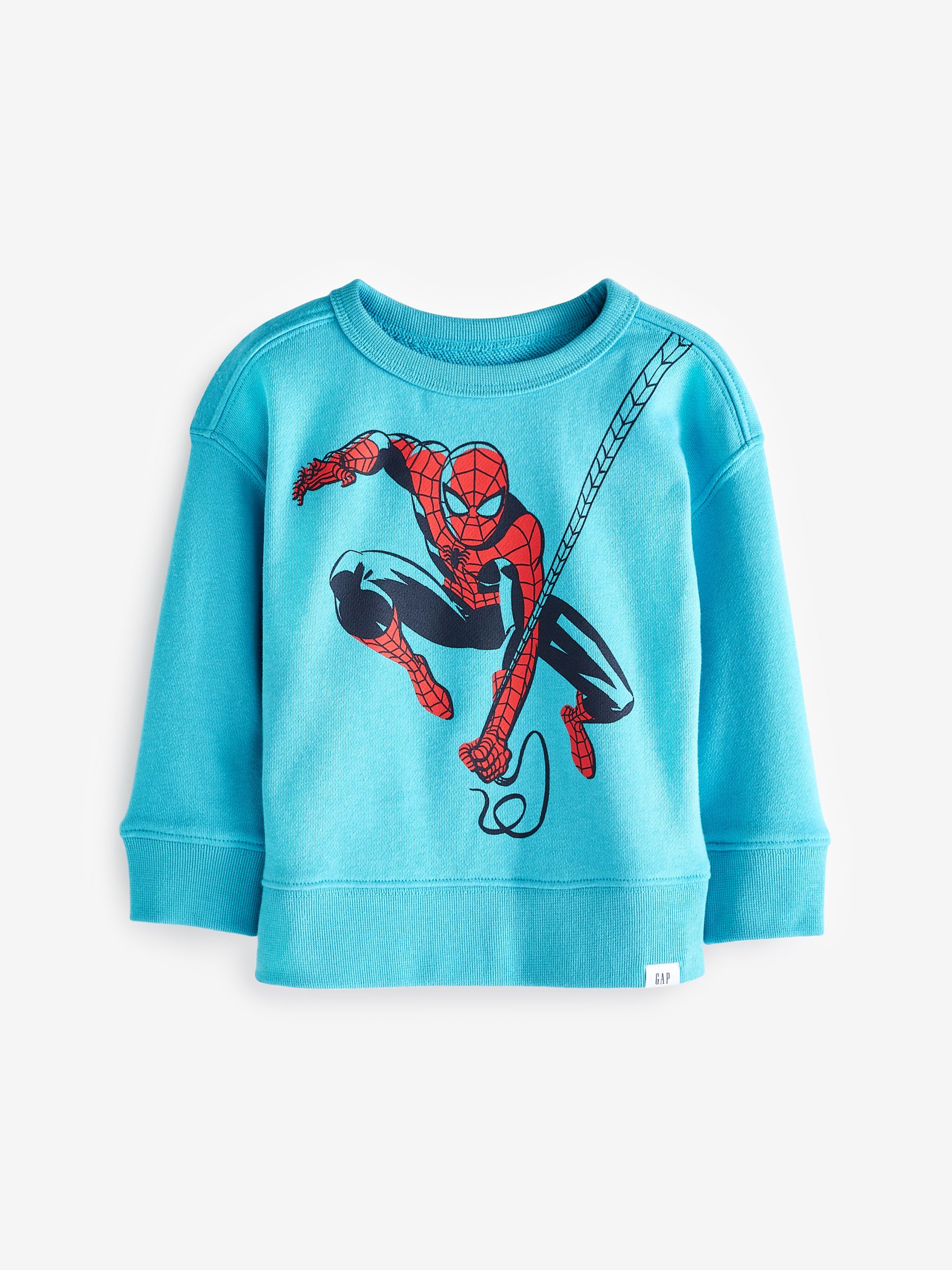 Blue Marvel Marvel Superhero Graphic Long Sleeve Crew Neck Sweatshirt