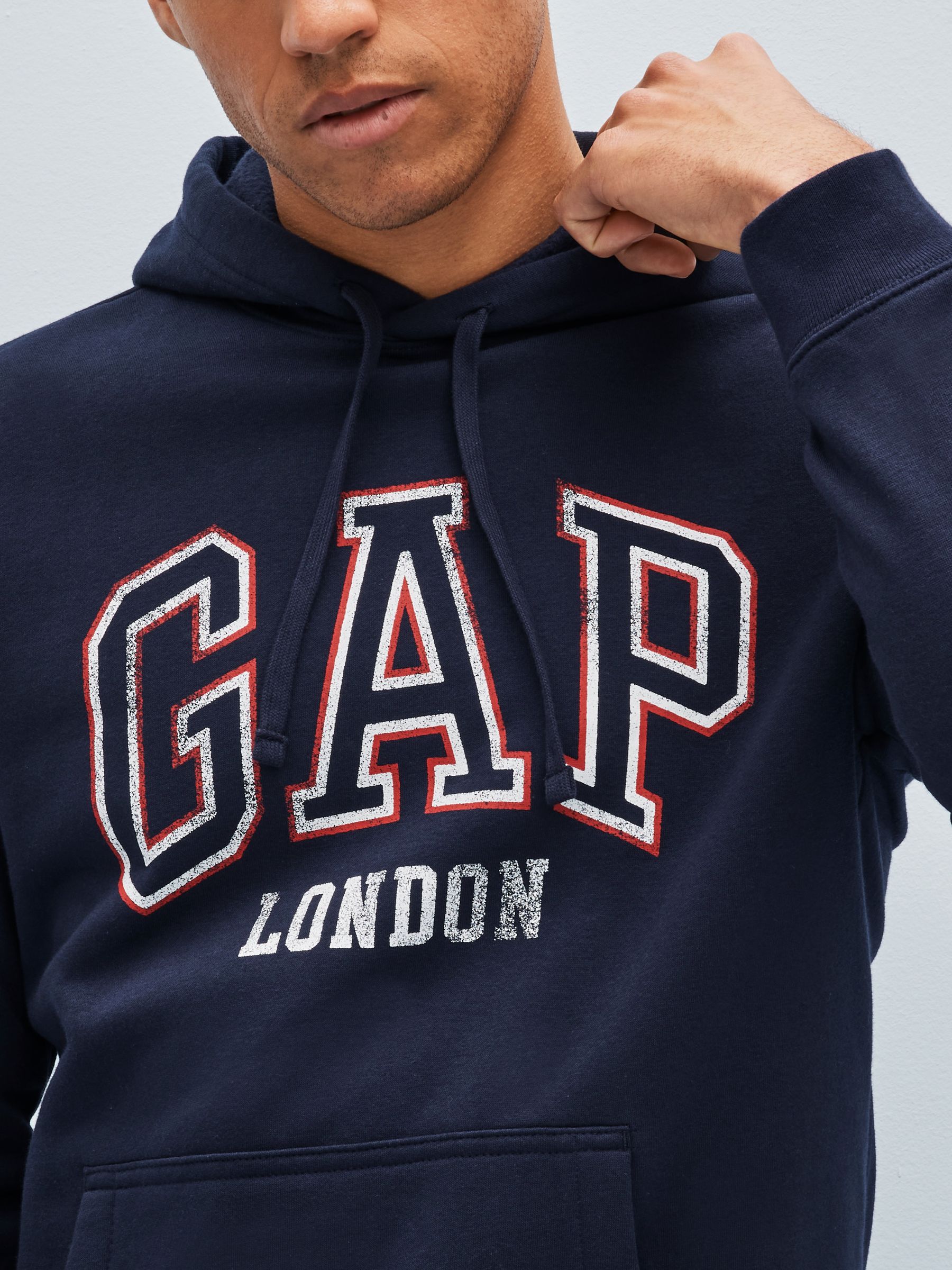 Navy Blue Logo Hoodie