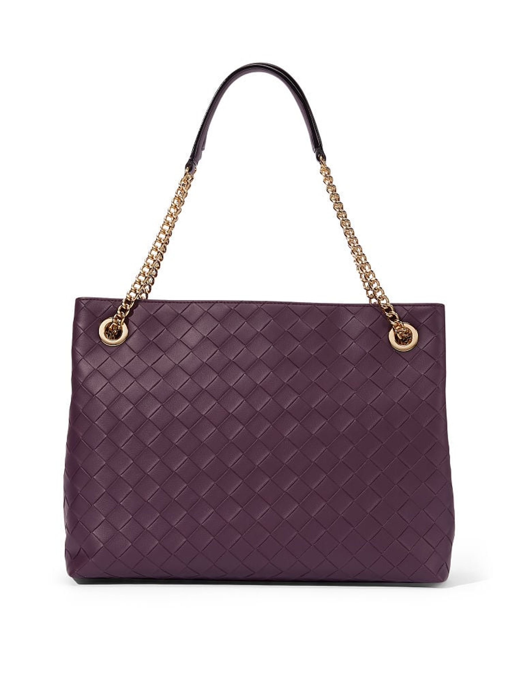 Black Violet Woven The Victoria Shoulder Tote