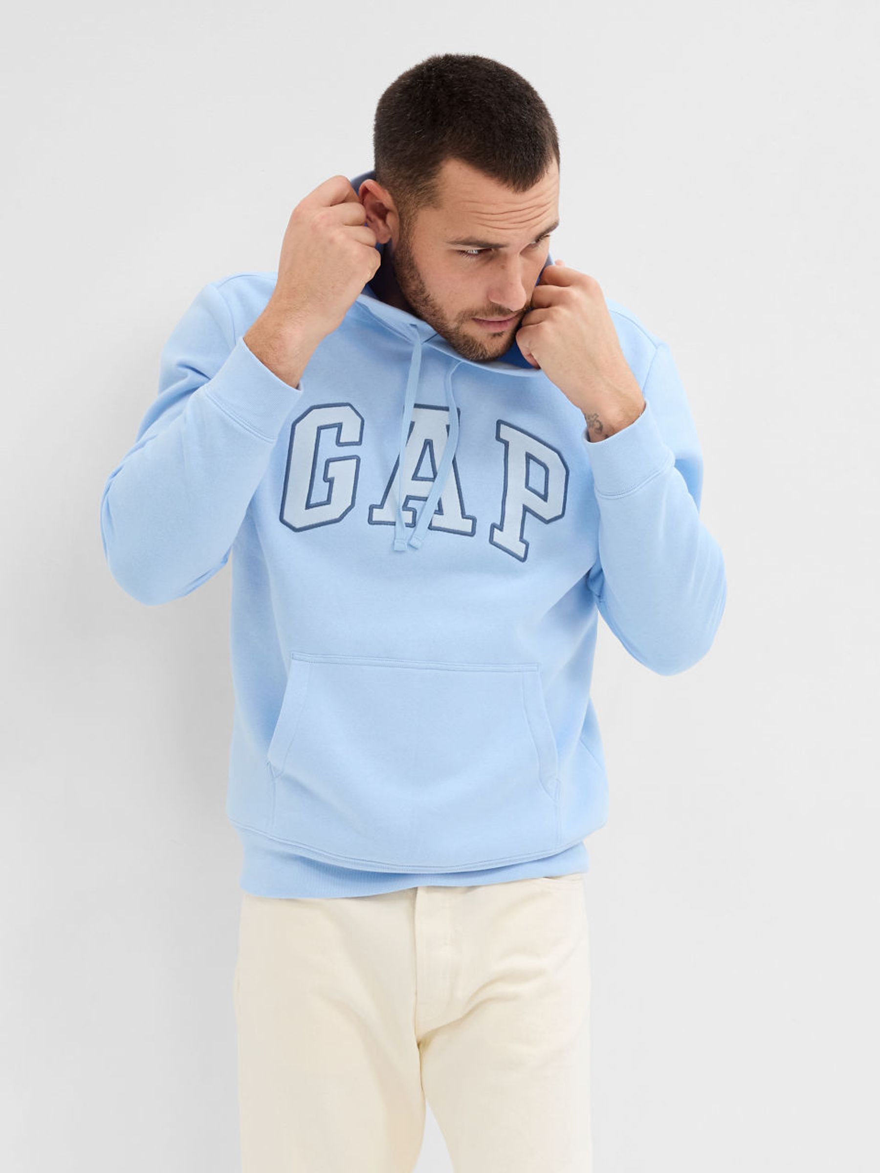 Gap light blue hoodie new arrivals