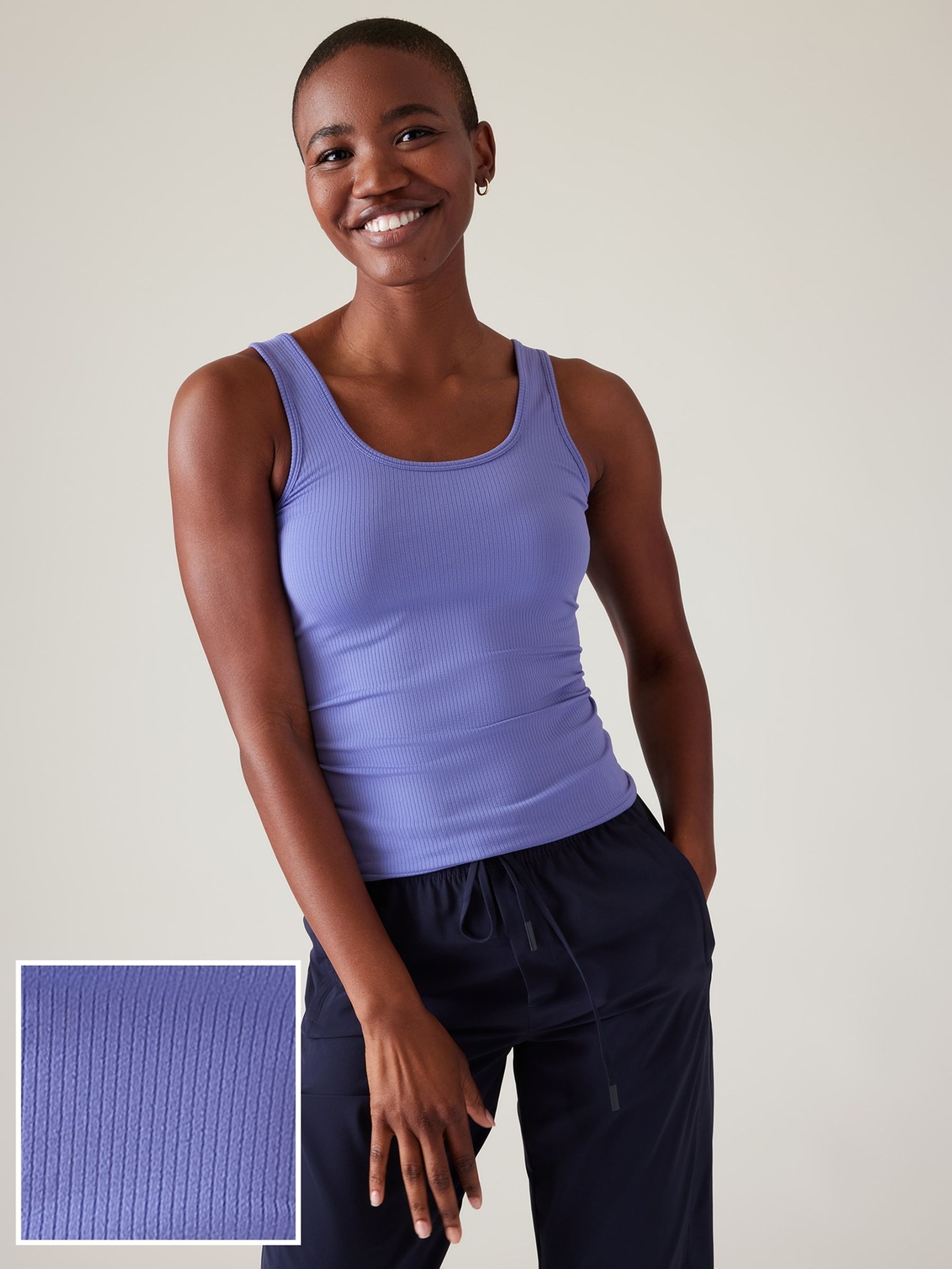 Buy Athleta Purple Renew Seamless Scoop Tank Sports Vest from the Gap online shop