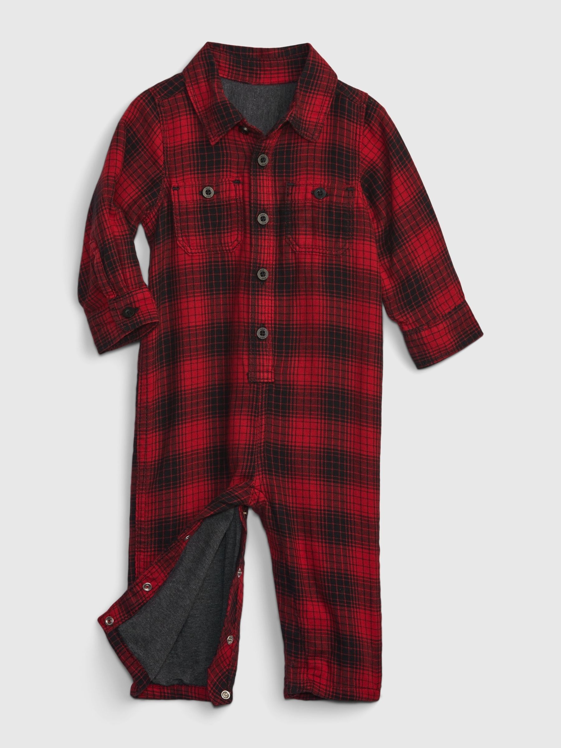 Plaid baby romper deals