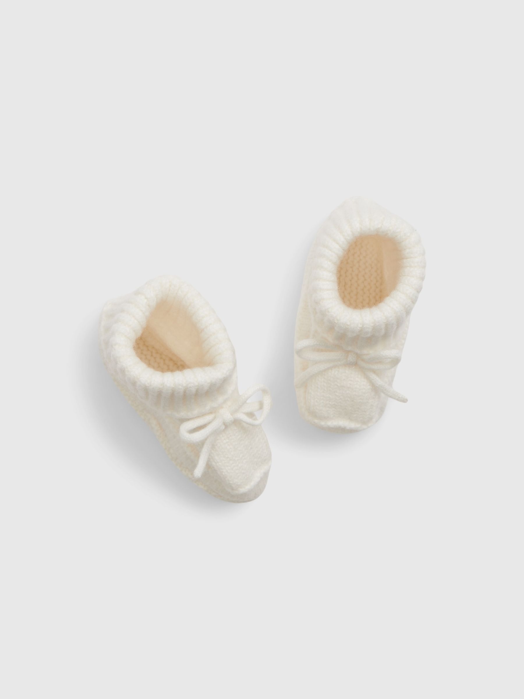 Buy Cream CashSoft Knit Booties from the Gap online shop