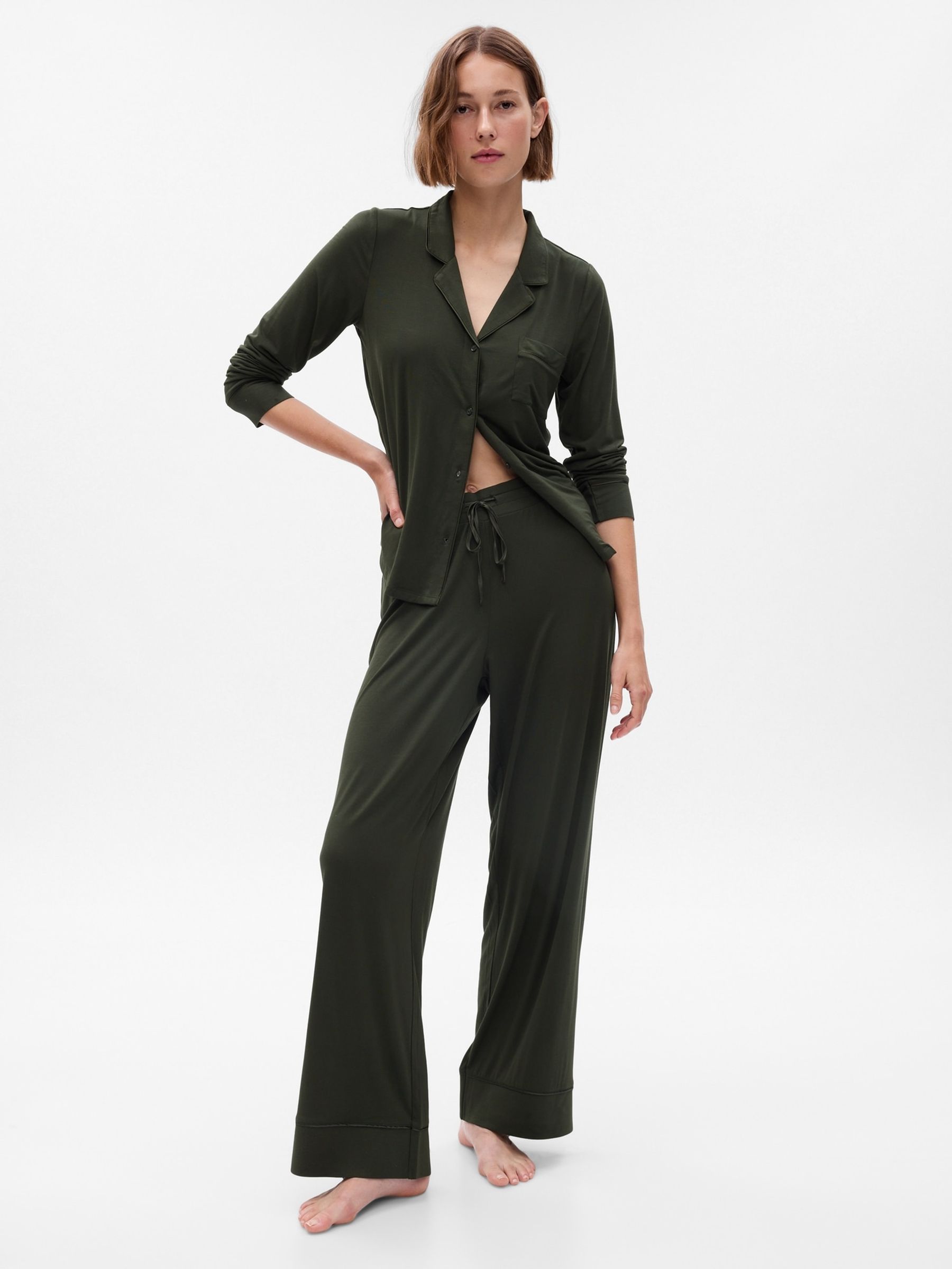 Buy Green Lenzing Modal Pyjama Bottoms from the Gap online shop