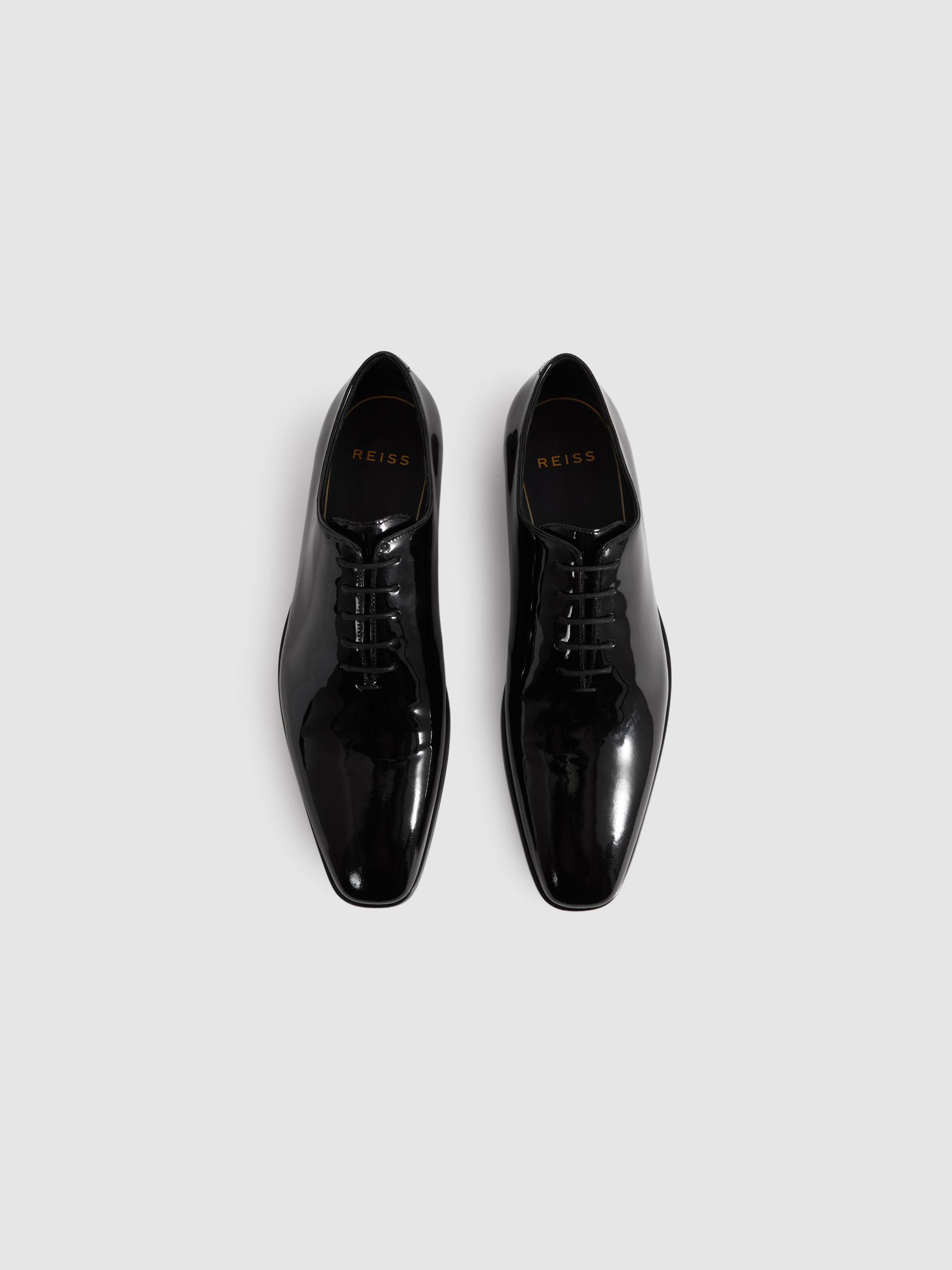 Reiss black shoes shop