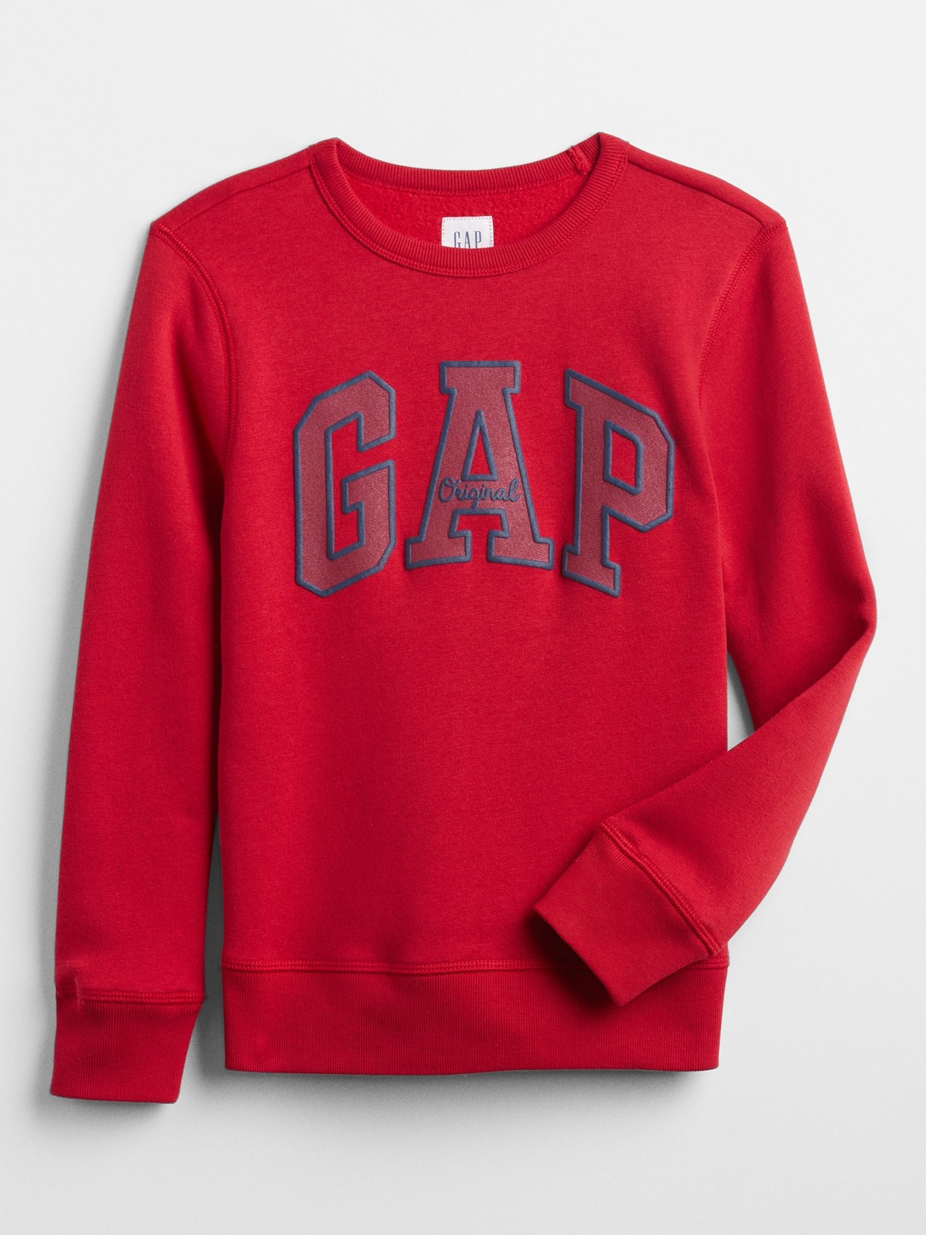 Red Crew Neck Logo Sweatshirt 4 13yrs