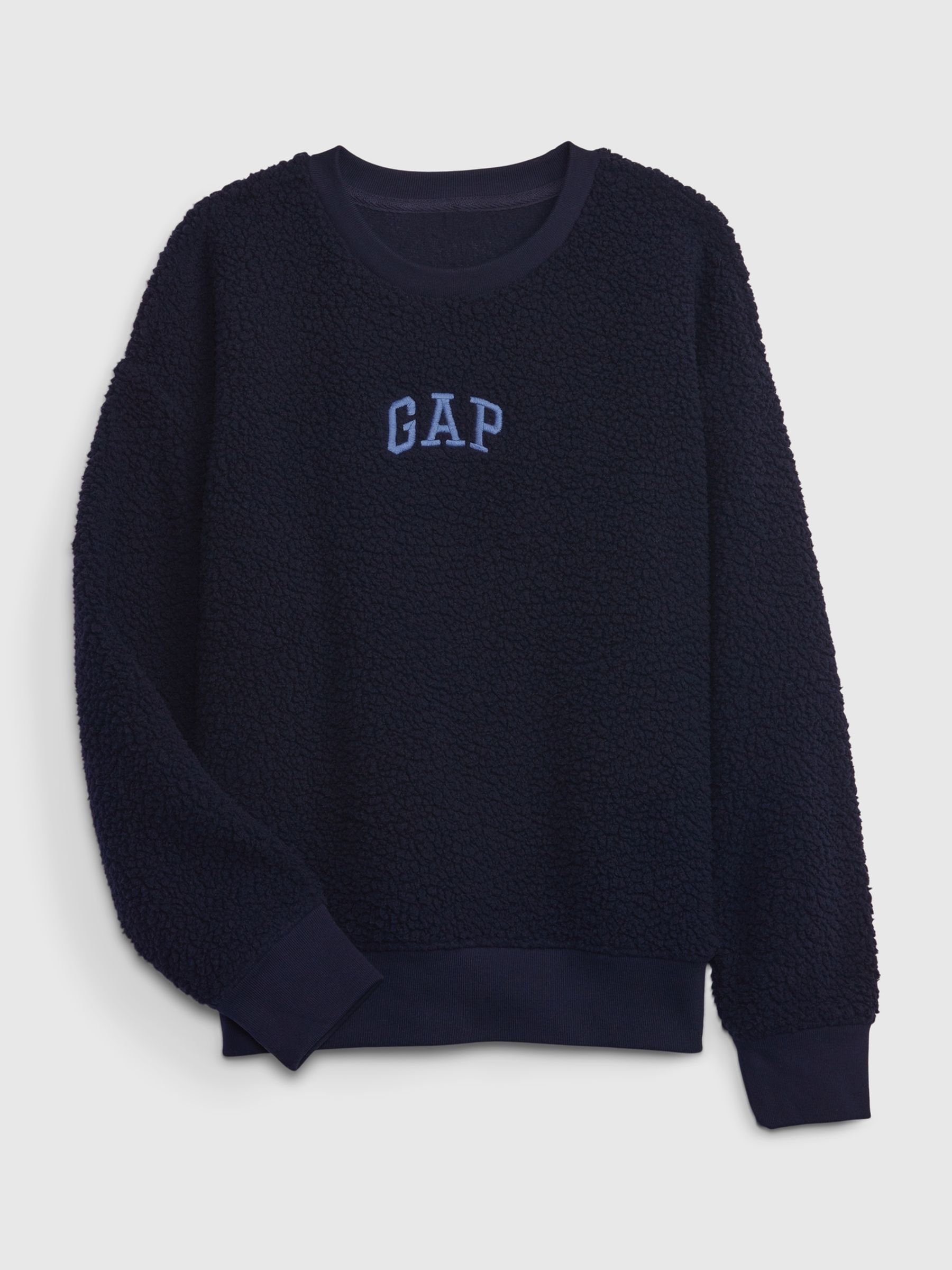 Gap sherpa crewneck sweatshirt new arrivals