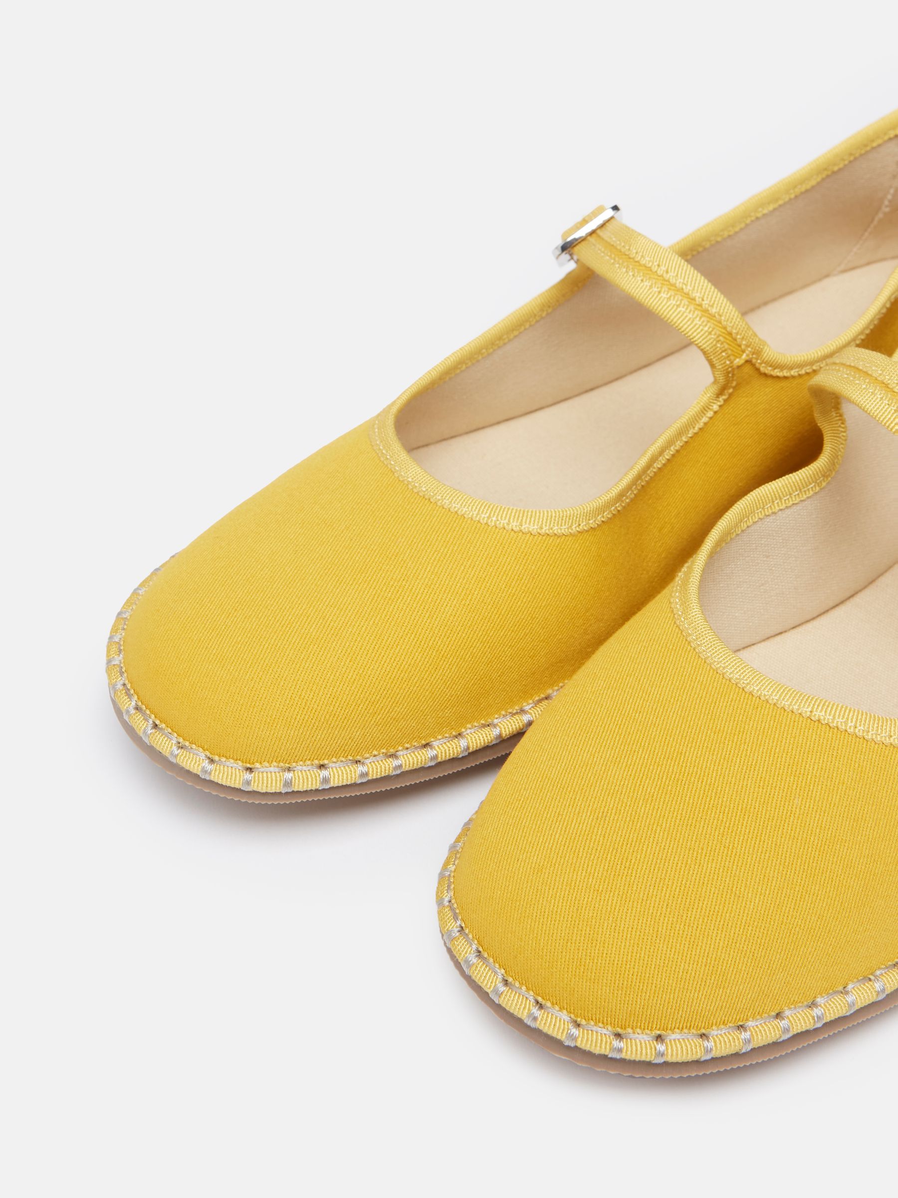 Buy Joules Maddison Yellow Canvas Mary Jane Shoes from the Joules online shop
