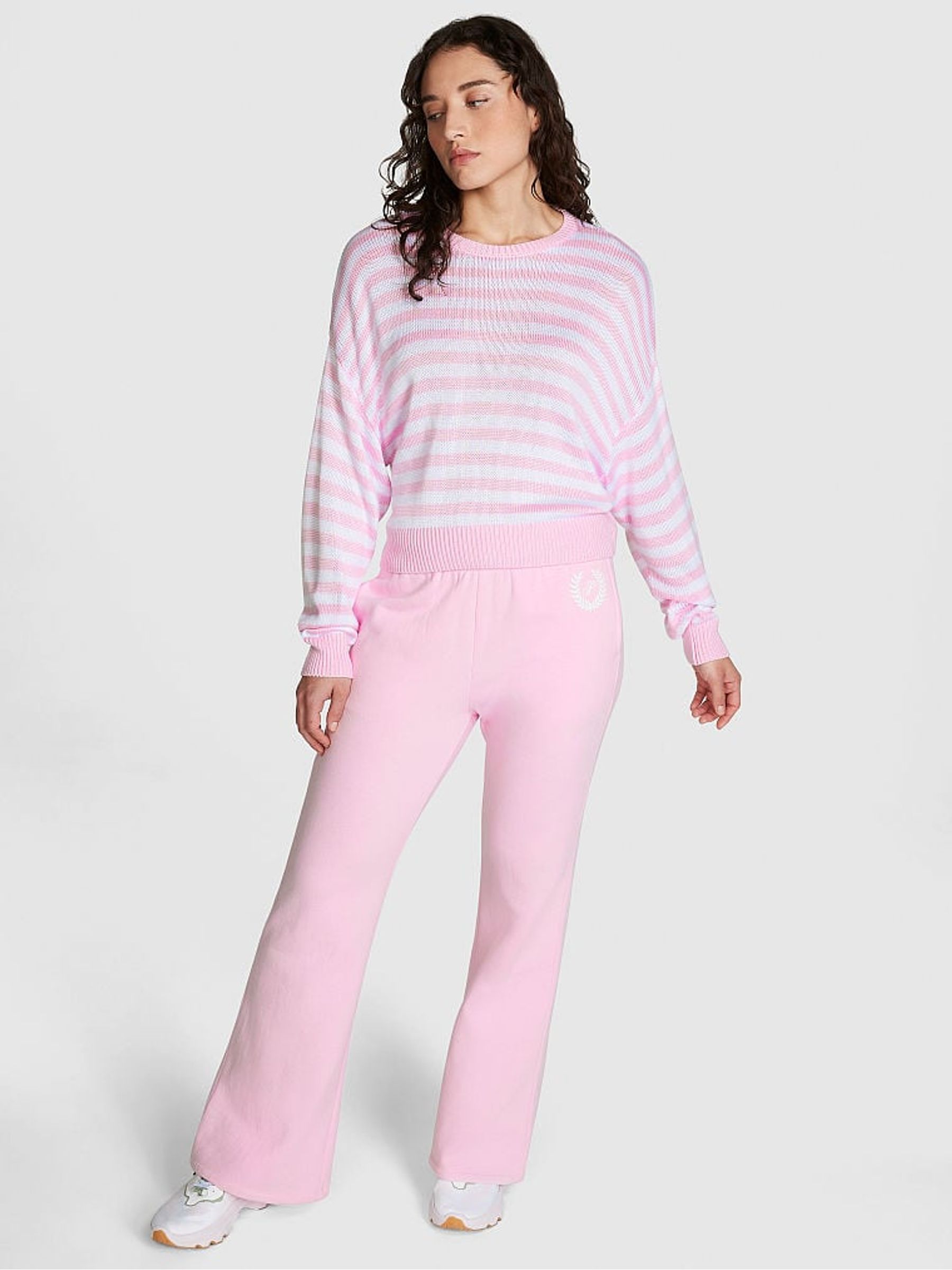 Buy Victoria s Secret Spring Orchid Pink Crewneck Jumper from the Victoria s Secret UK online shop