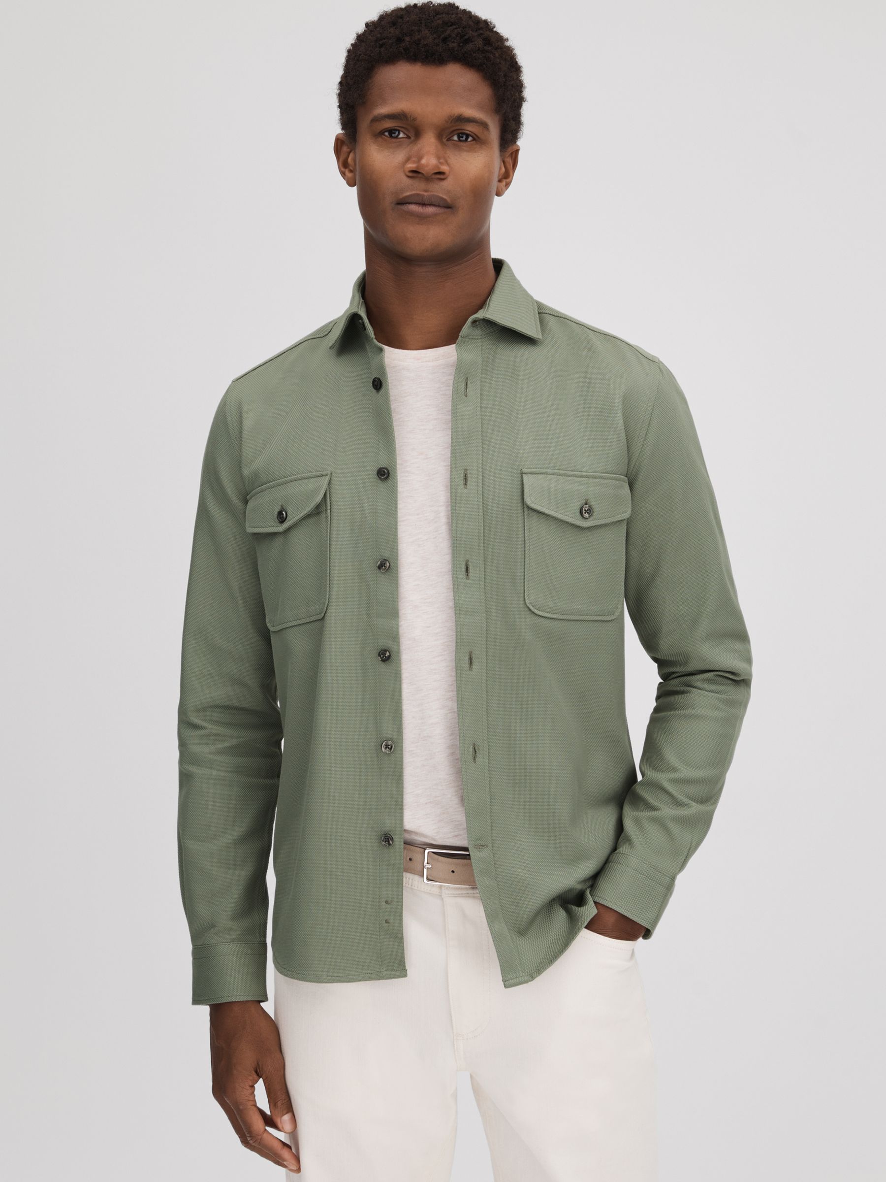 Reiss overshirt deals