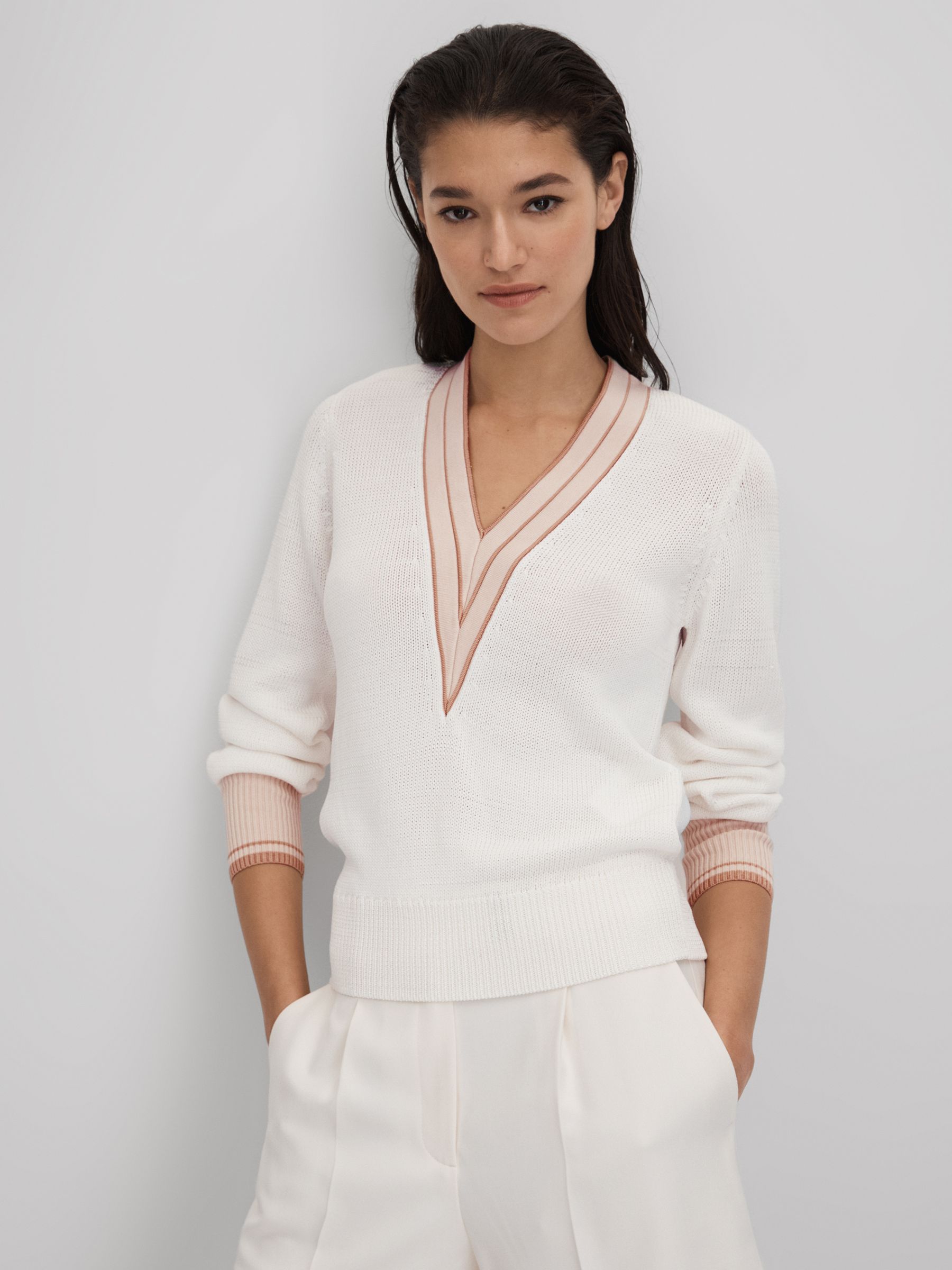Reiss white jumper discount
