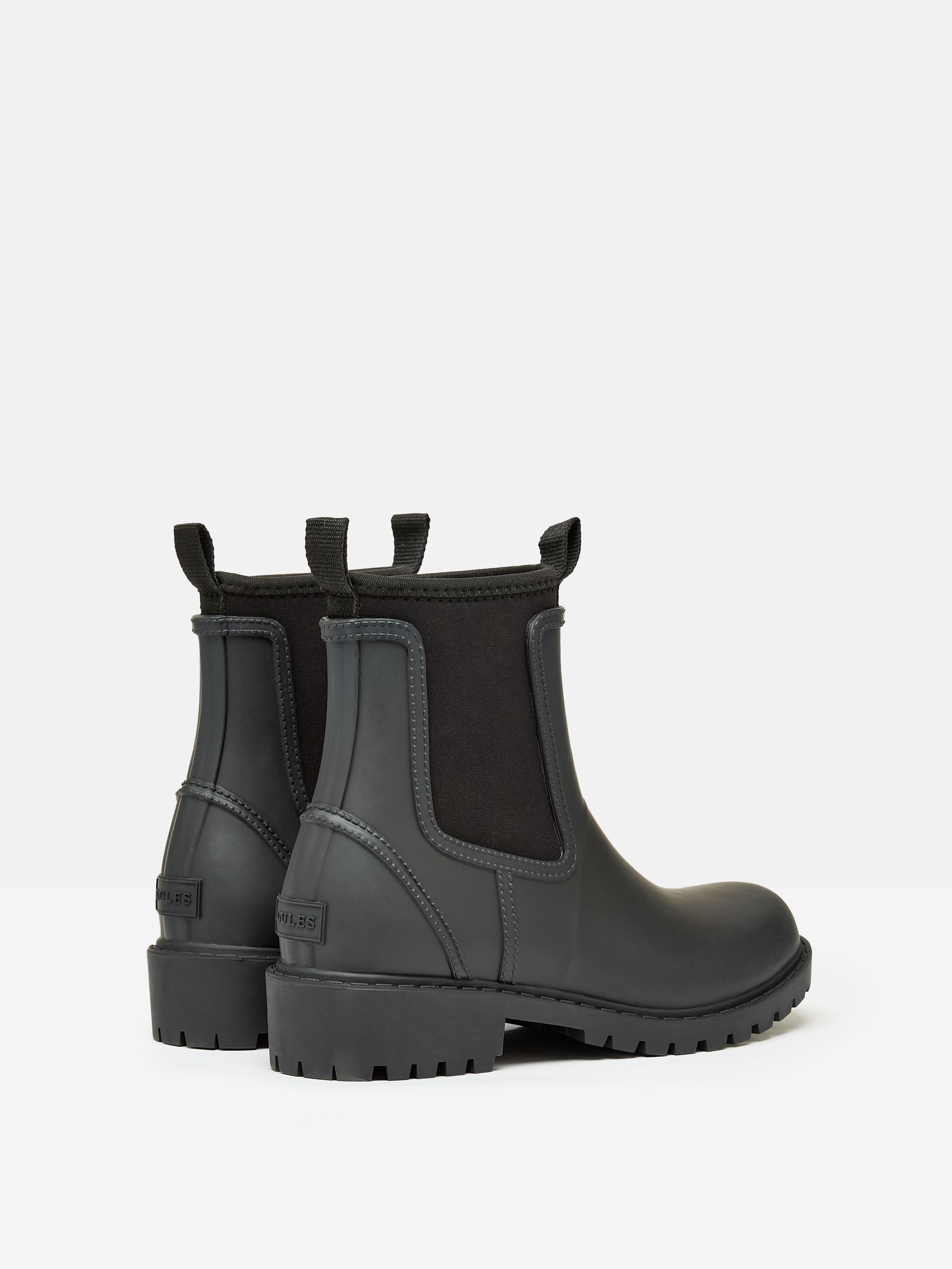 Buy Joules Oakfield Black Short Neoprene Lined Wellies from the Joules online shop