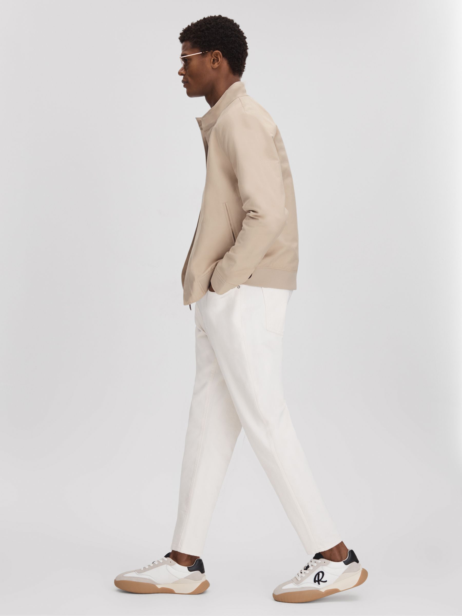 Reiss mens white trainers store