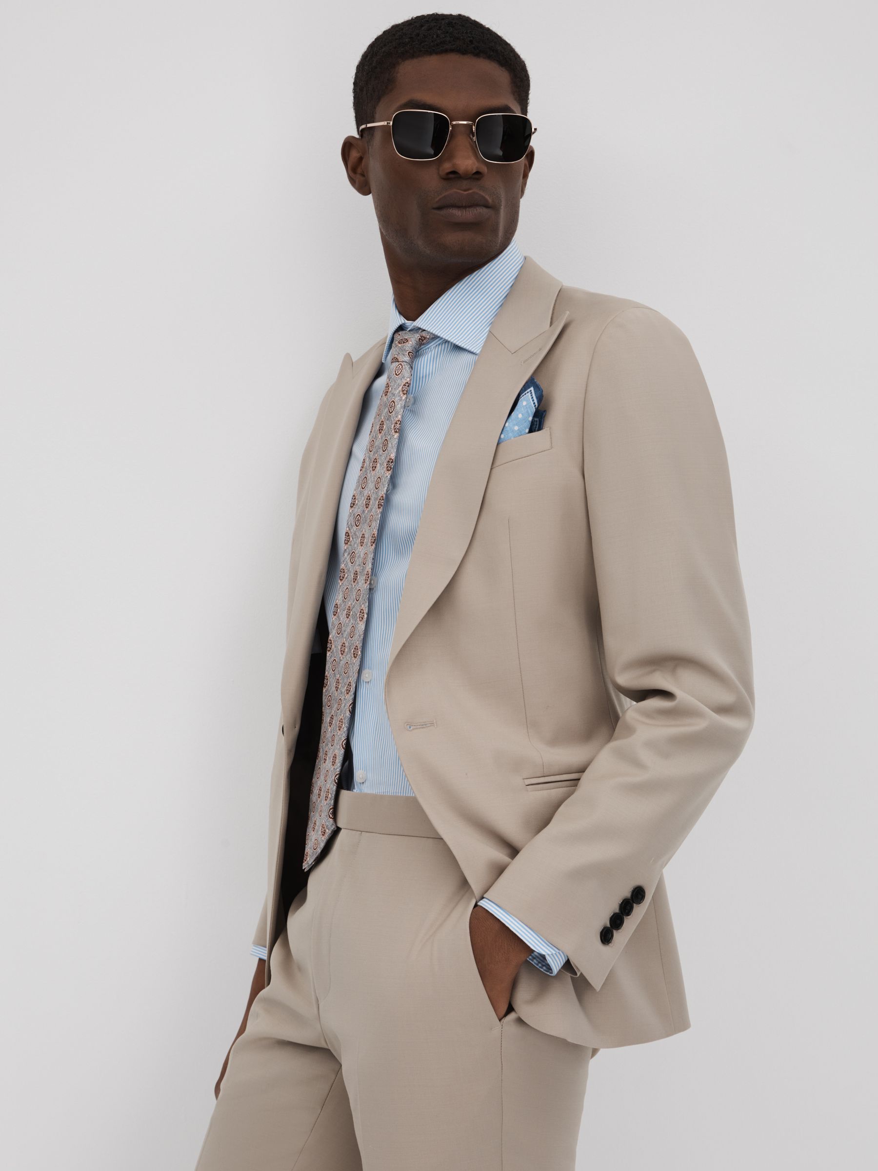 Reiss slim fit suit hot sale